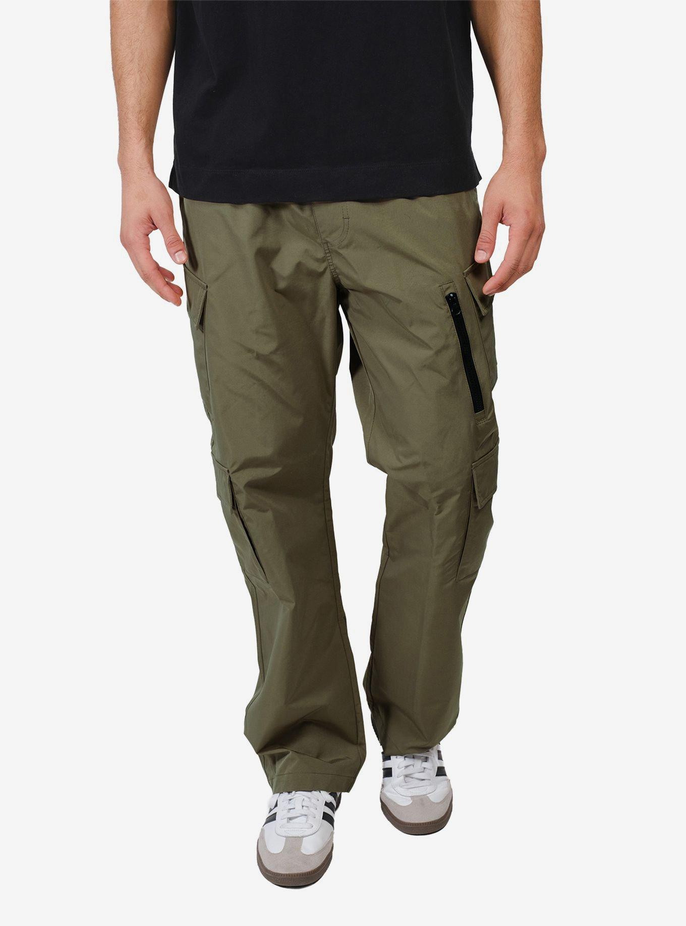 Stretch Nylon Diagonal Pocket Pant Olive, , hi-res