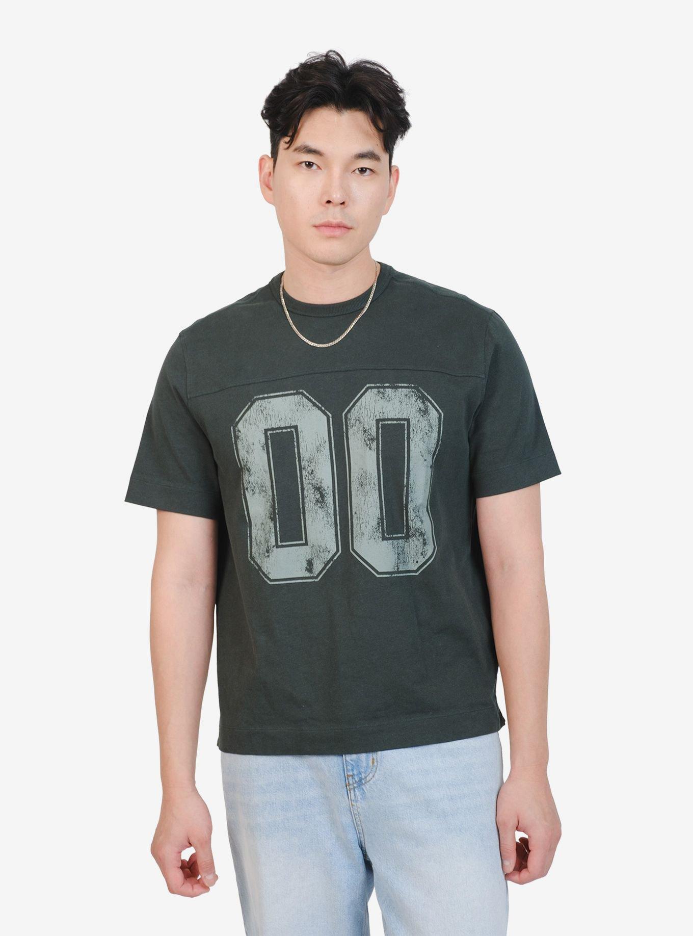 Boxy 00 Football Tee Washed Dark Spruce, BLUE SPRUCE, hi-res view 1