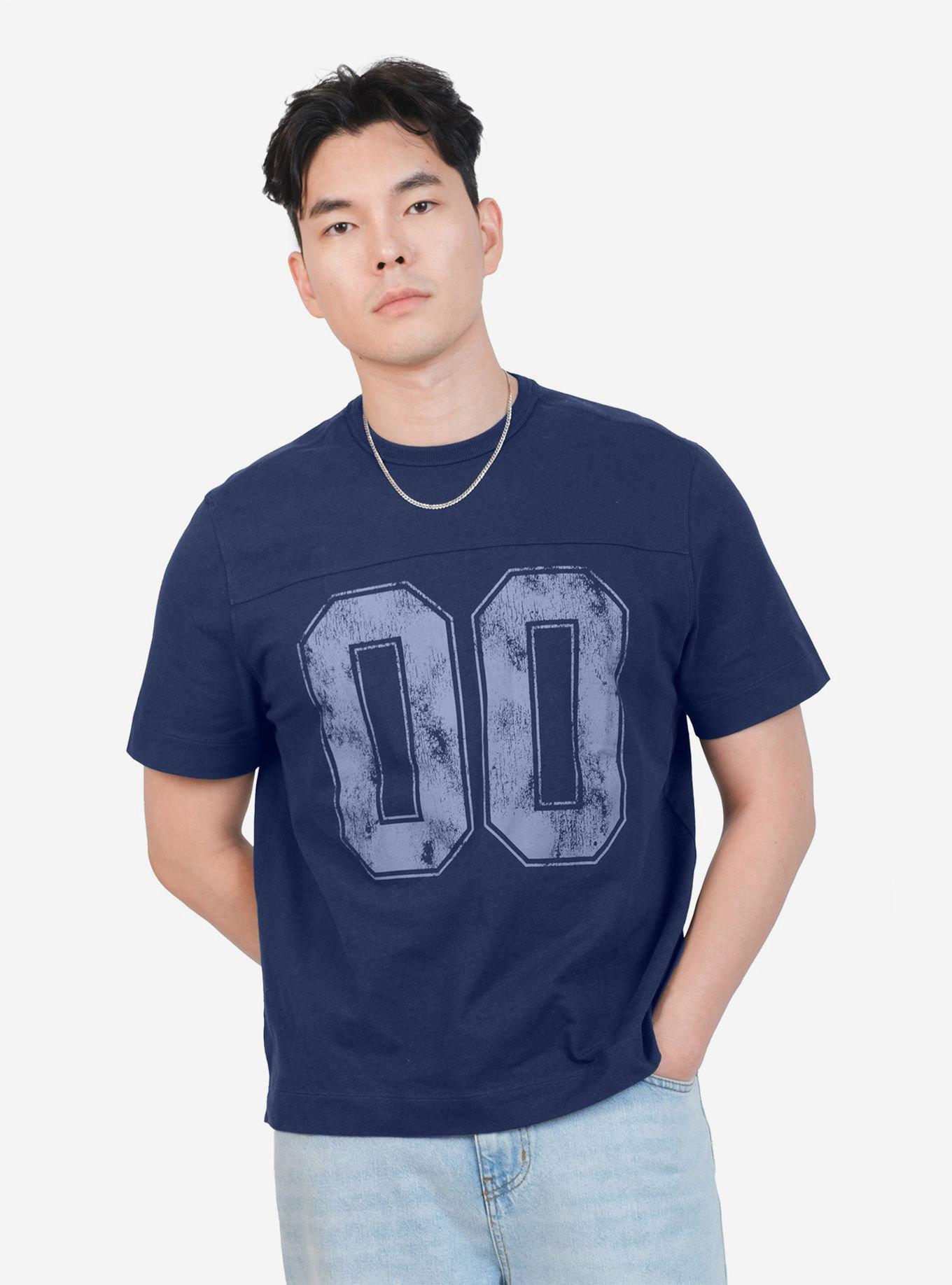 Boxy 00 Football Tee Washed French Navy, , hi-res