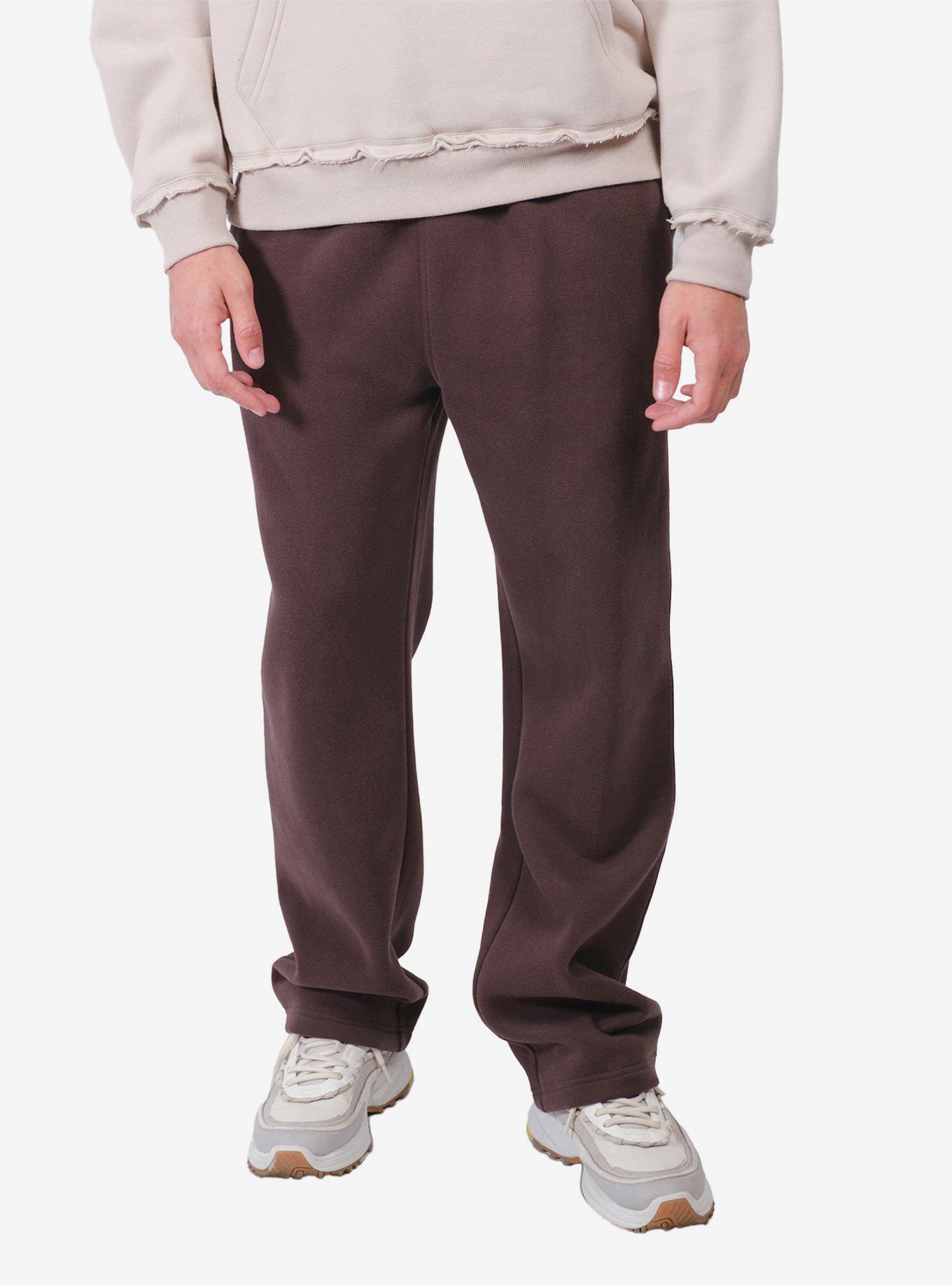 Heavy Weight Open-Hem Pant Brown, , hi-res