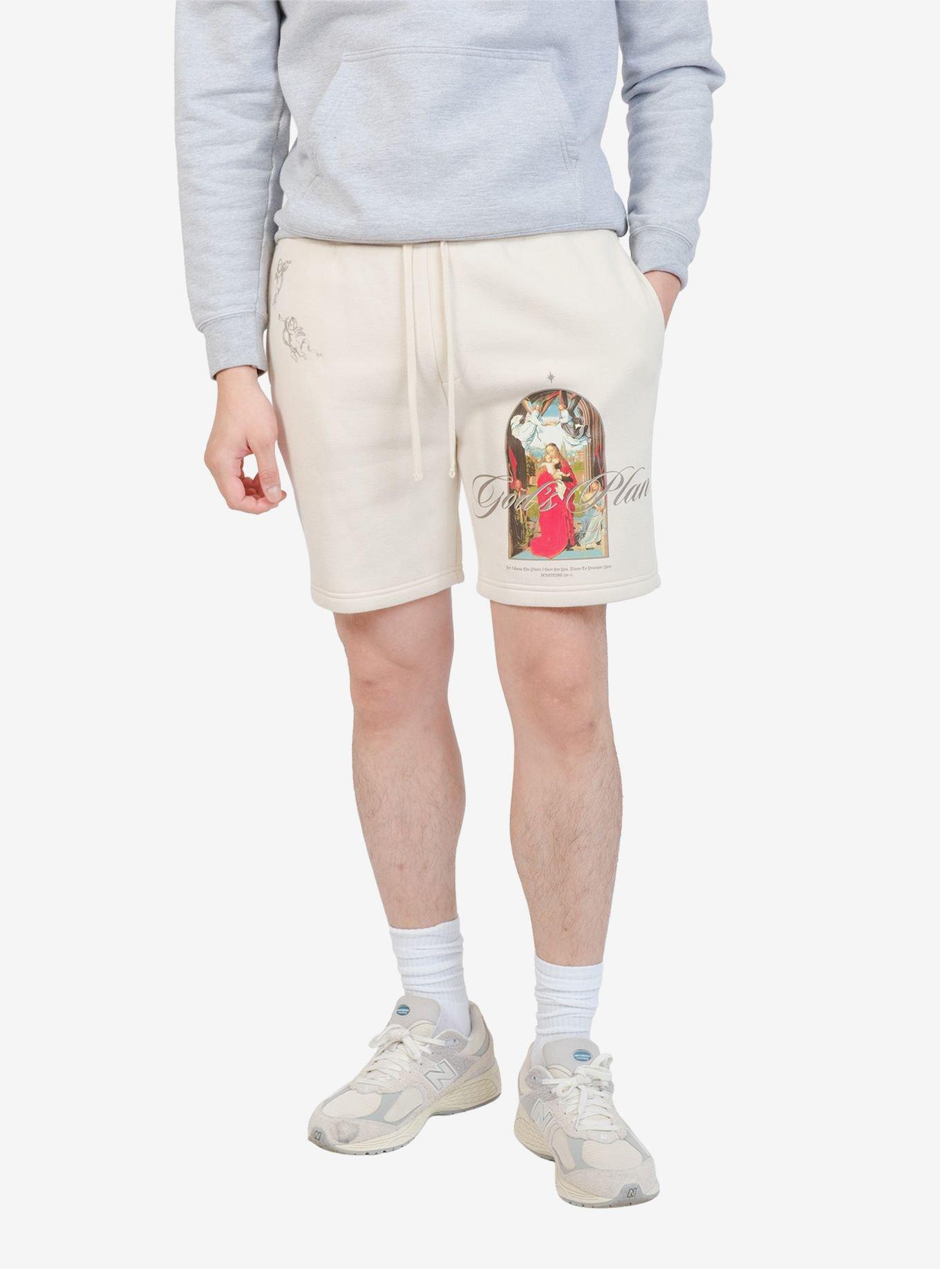 Heavy Weight Gods Plan Fleece Short Cream, , hi-res