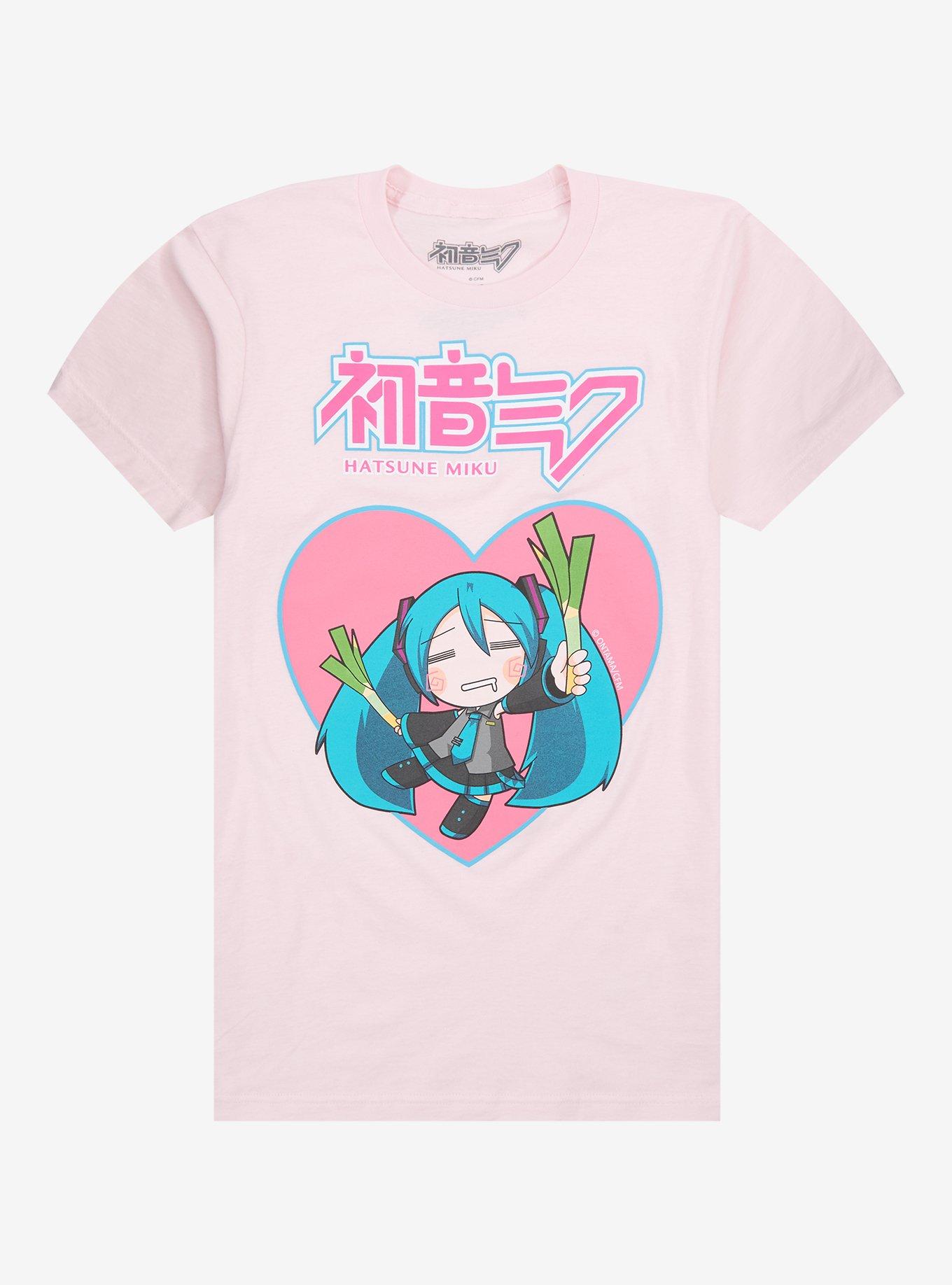 Hatsune Miku Leek Heart T-Shirt, , hi-res