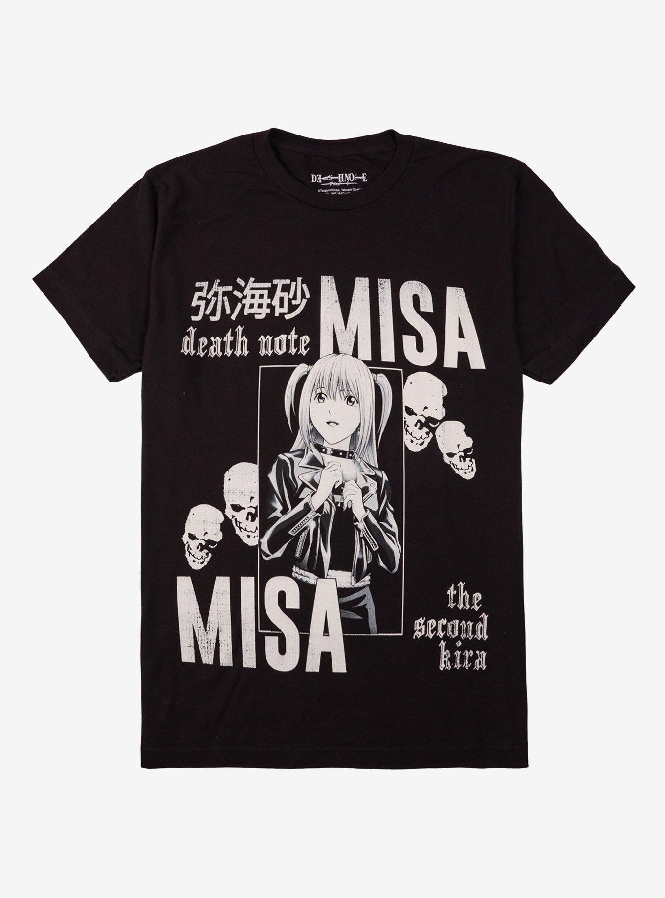 Death Note Misa Kanji Black & White Tee, , hi-res
