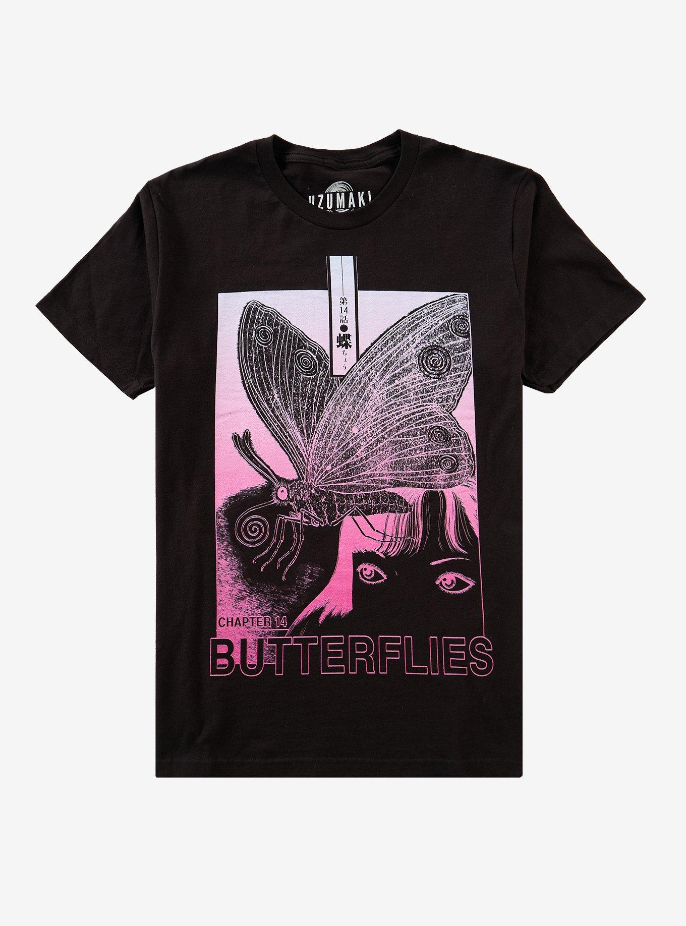 Junji Ito Uzumaki Butterflies T-Shirt, , hi-res