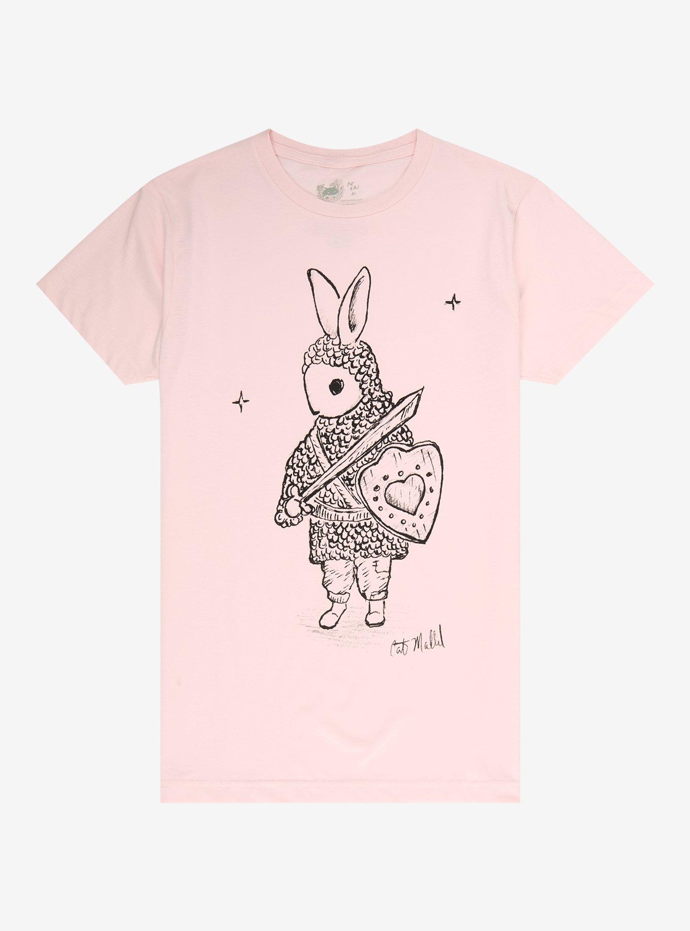 Rabbit Knight T-Shirt By Cat Mallard, , hi-res