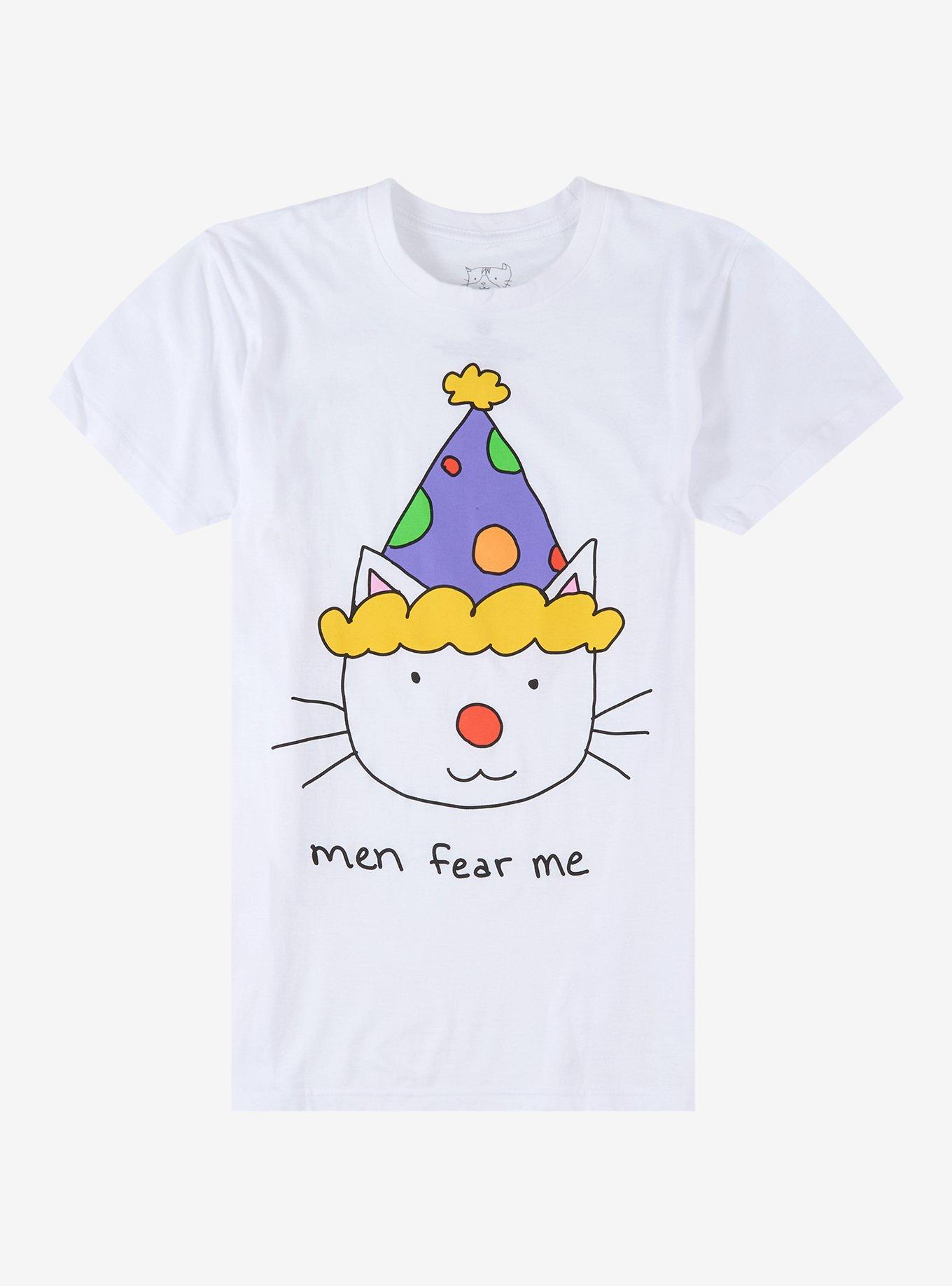 Cat Clown Fear Me T-Shirt By Fautbarb