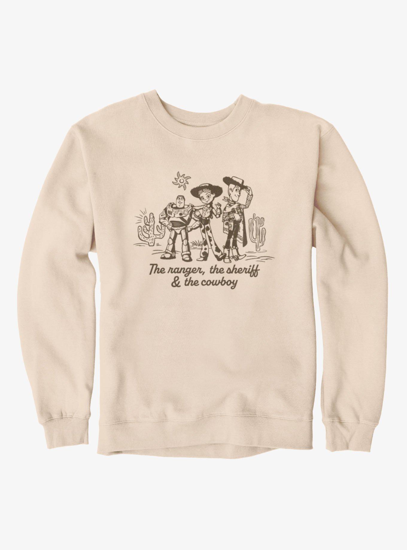Disney Pixar Toy Story 5 The Ranger, The Sherrif & The Cowboy Buzz Jessie Woody Sweatshirt, , hi-res