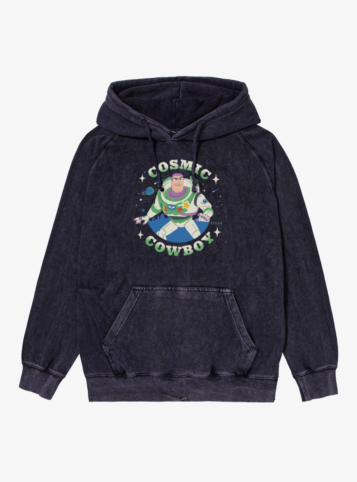 Disney Pixar Toy Story 5 Cosmic Cowboy Buzz Lightyear Vintage Mineral Washed Hoodie, , hi-res