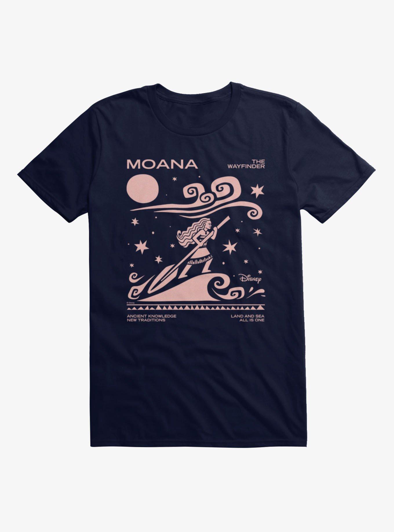 Disney Moana The Wayfinder Pink Silhouette T-Shirt, , hi-res