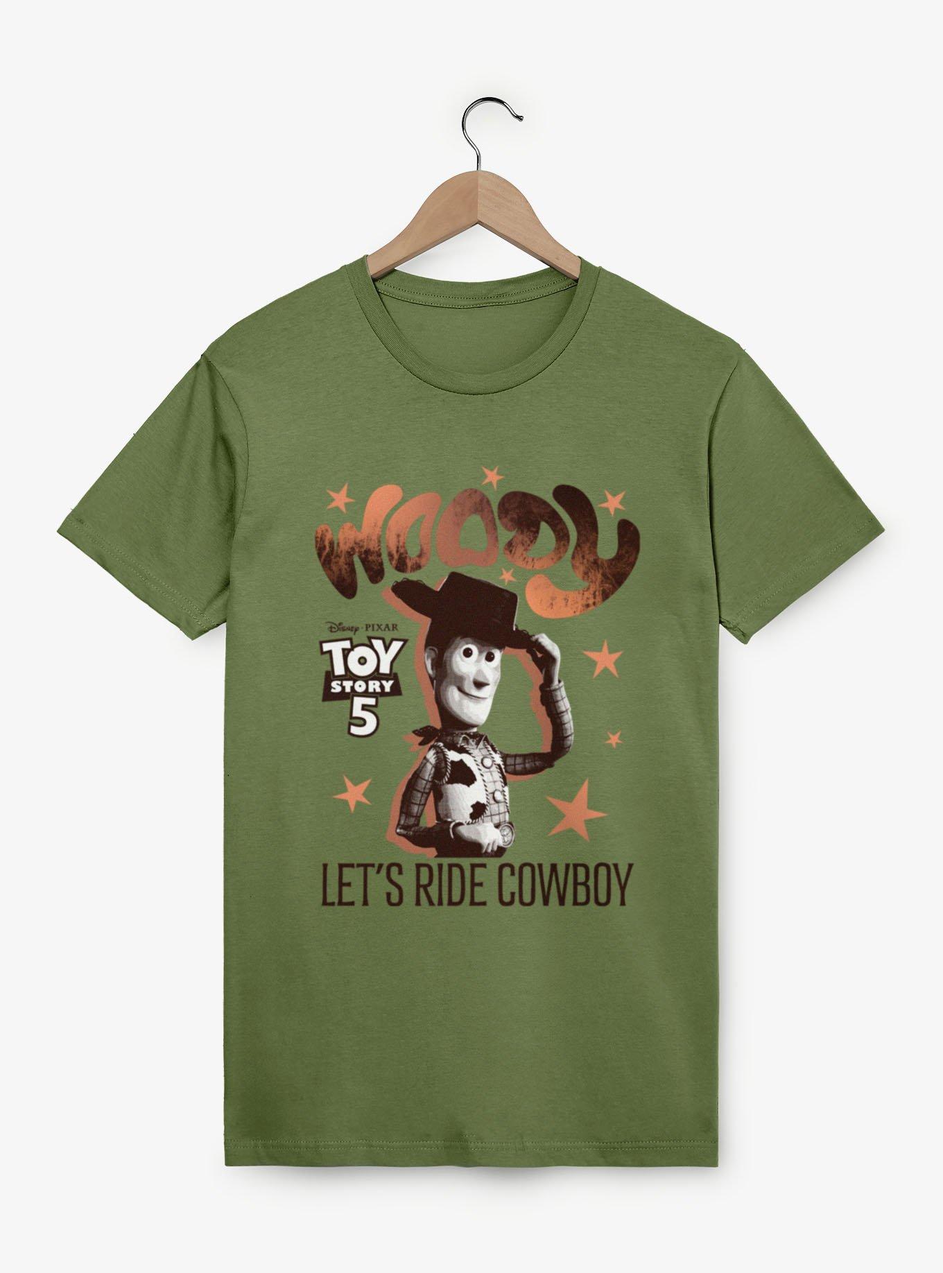 Disney Pixar Toy Story 5 Woody Lets Ride Cowboy Stars T-Shirt, , hi-res