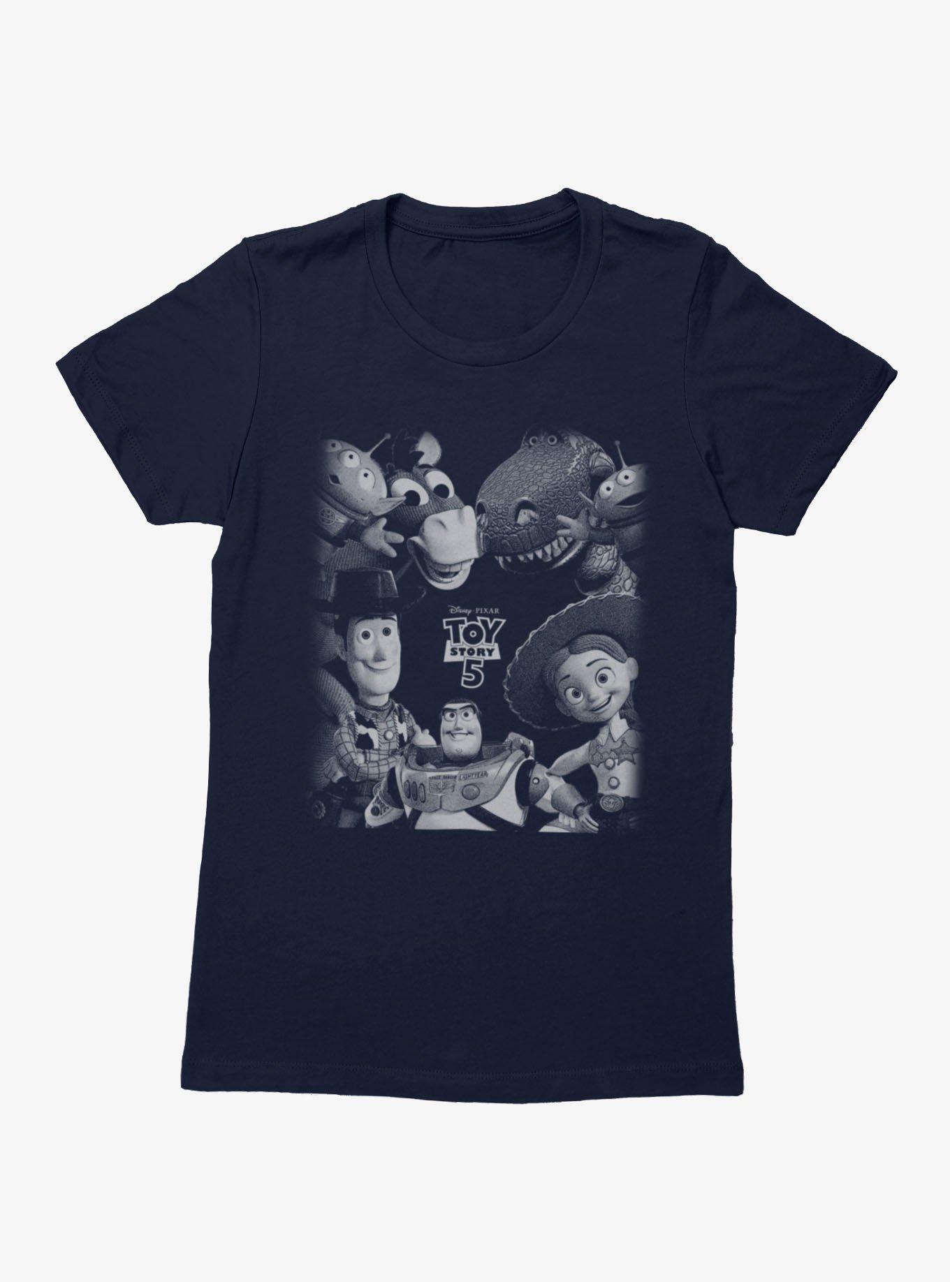 Disney Pixar Toy Story 5 Grayscale Group Womens T-Shirt Box Lunch Exclusive, , hi-res