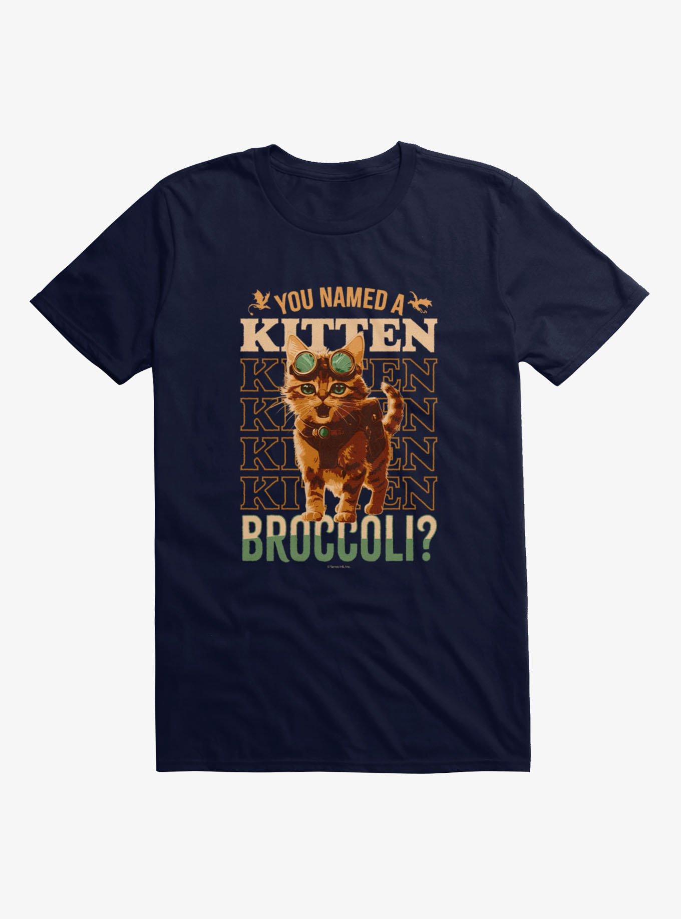 Fourth Wing Name A Kitten Broccoli T-Shirt, , hi-res