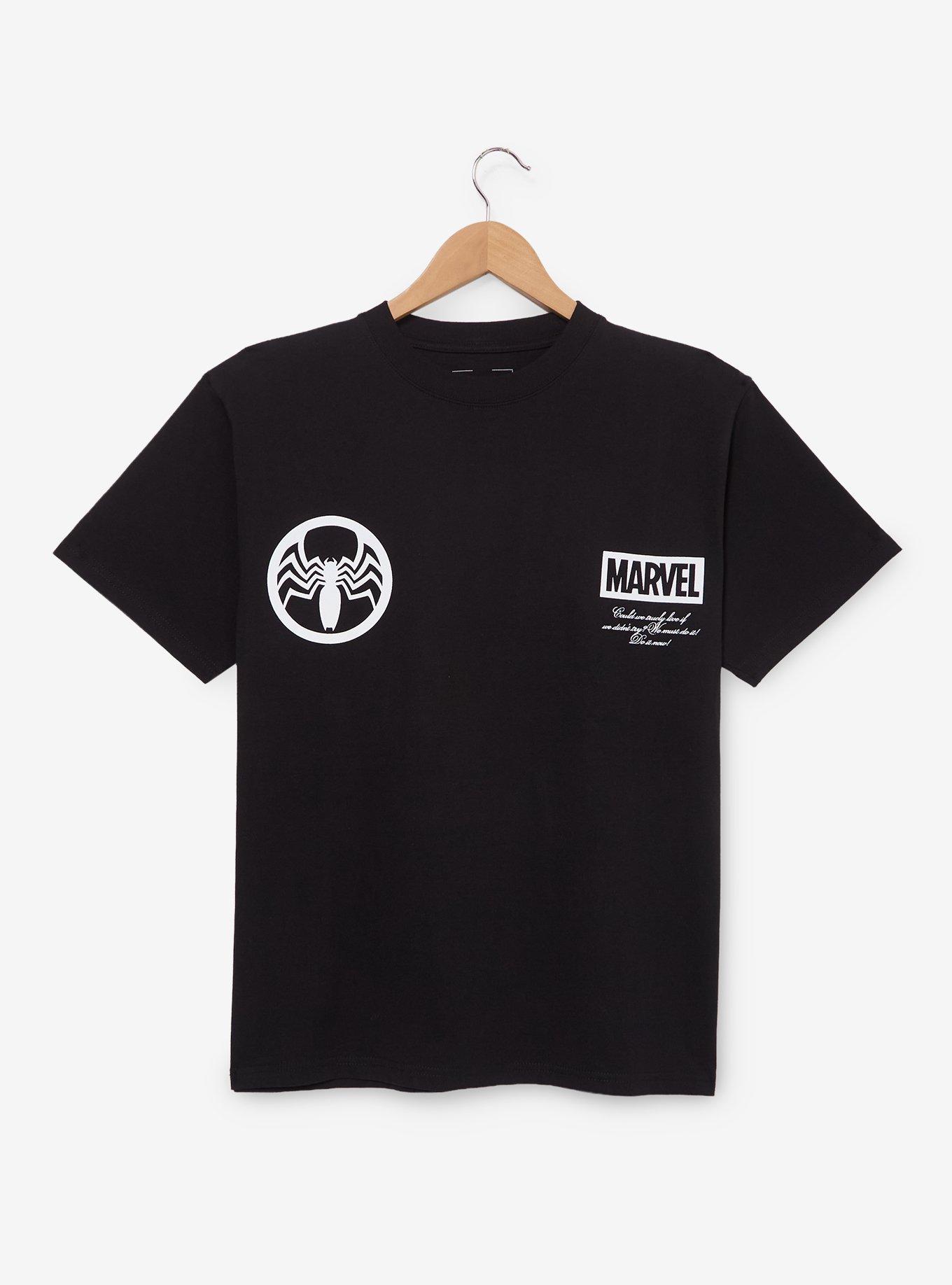 Marvel Venom Spiderweb Portrait T Shirt - BoxLunch Exclusive, , hi-res