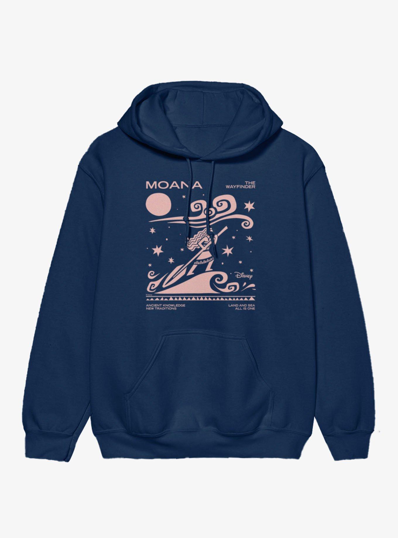 Disney Moana The Wayfinder Pink Silhouette Hoodie, , hi-res