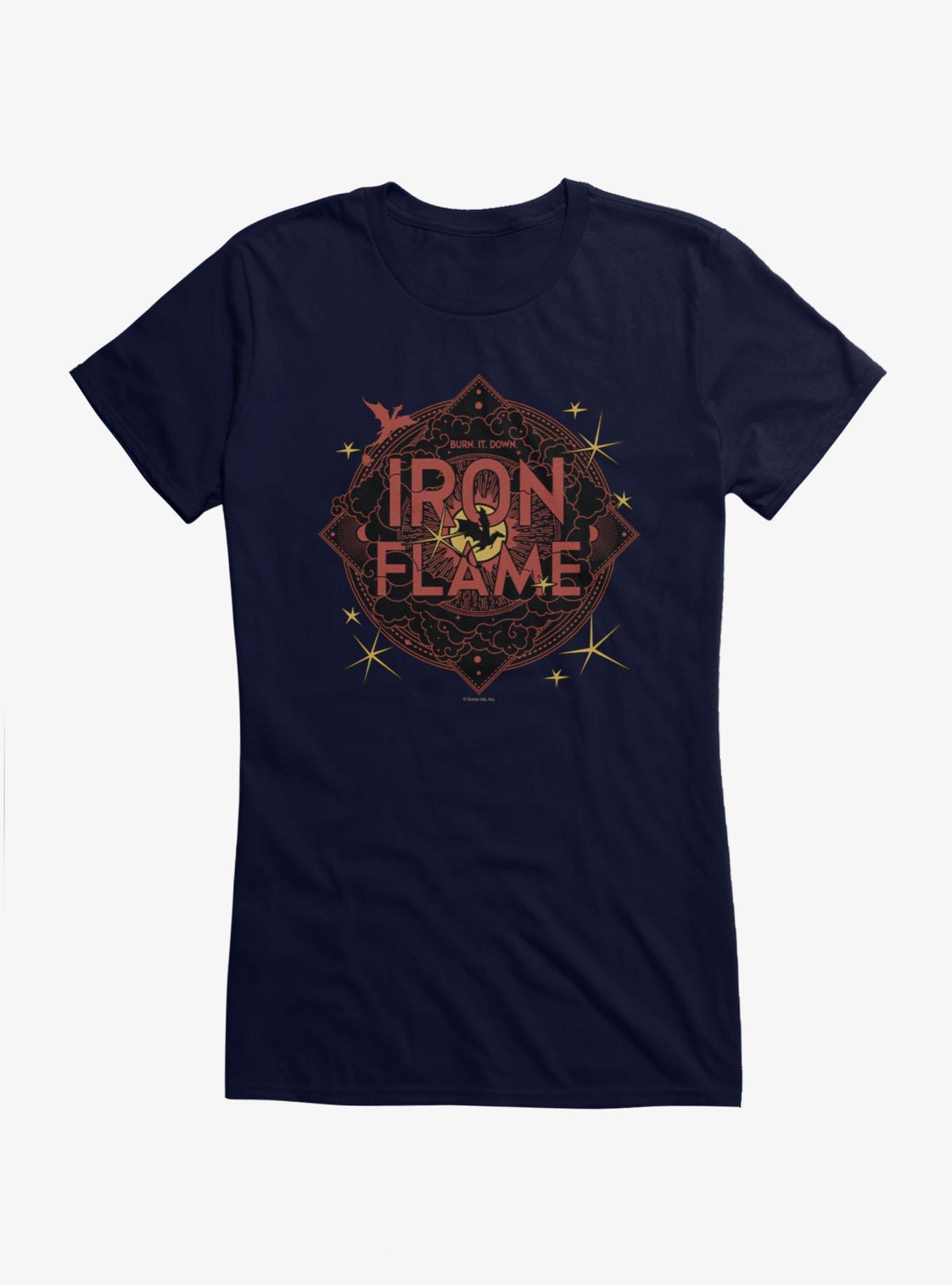 Fourth Wing Iron Flame Red Crest Girls T-Shirt, , hi-res