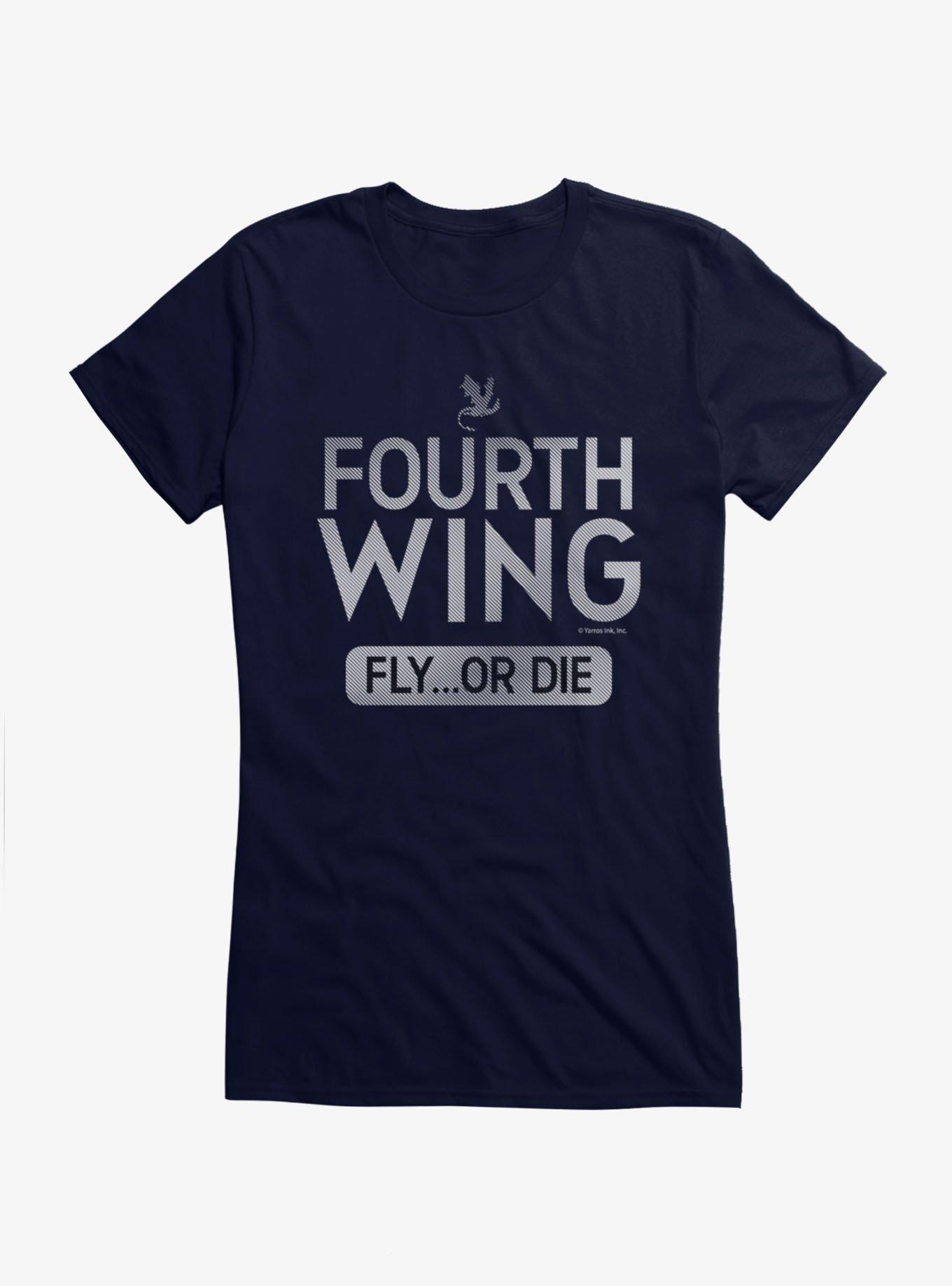 Fourth Wing Fly Or Die Stripes Girls T-Shirt, , hi-res