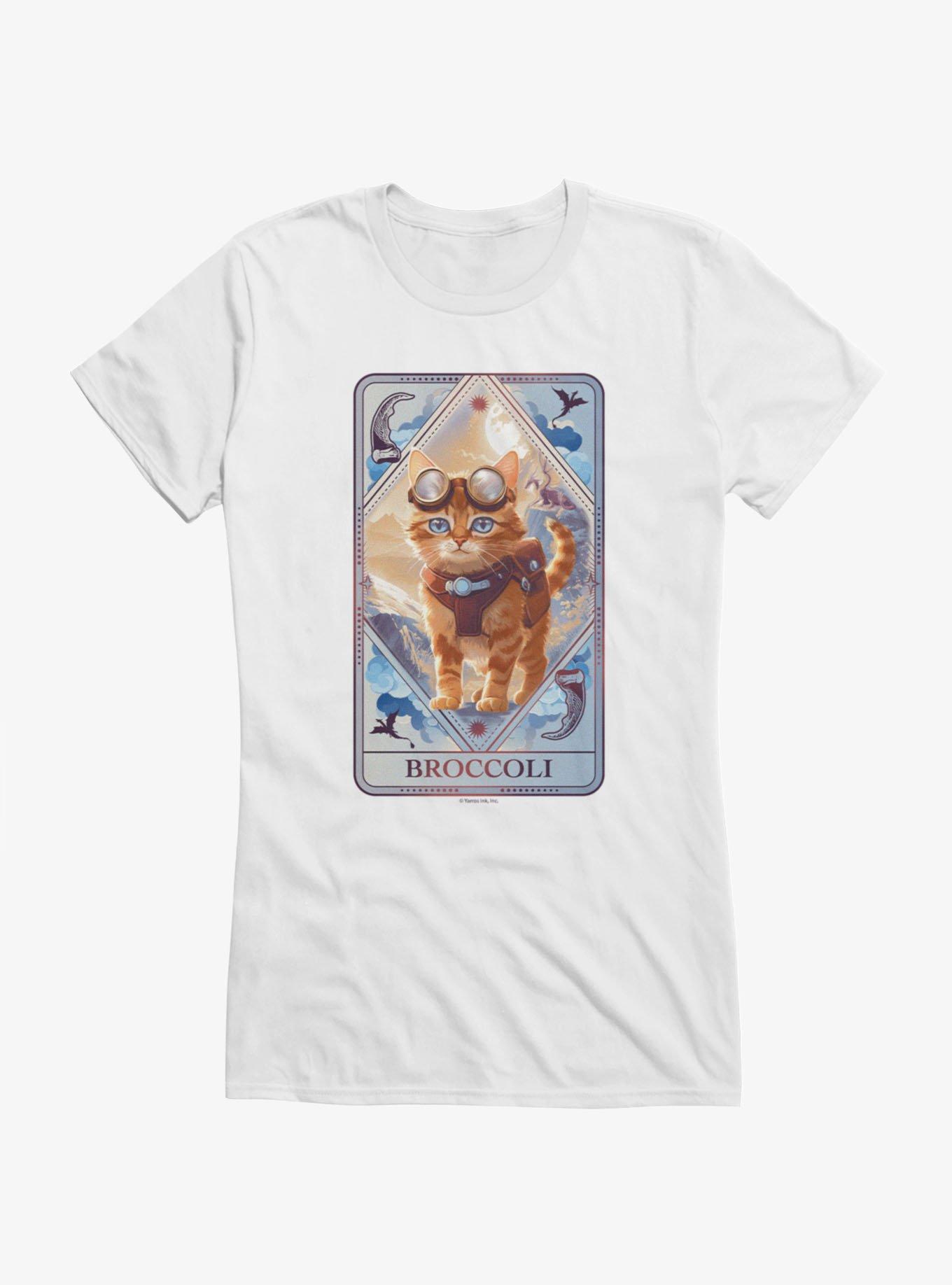 Fourth Wing Broccoli Tarot Card Girls T-Shirt, , hi-res