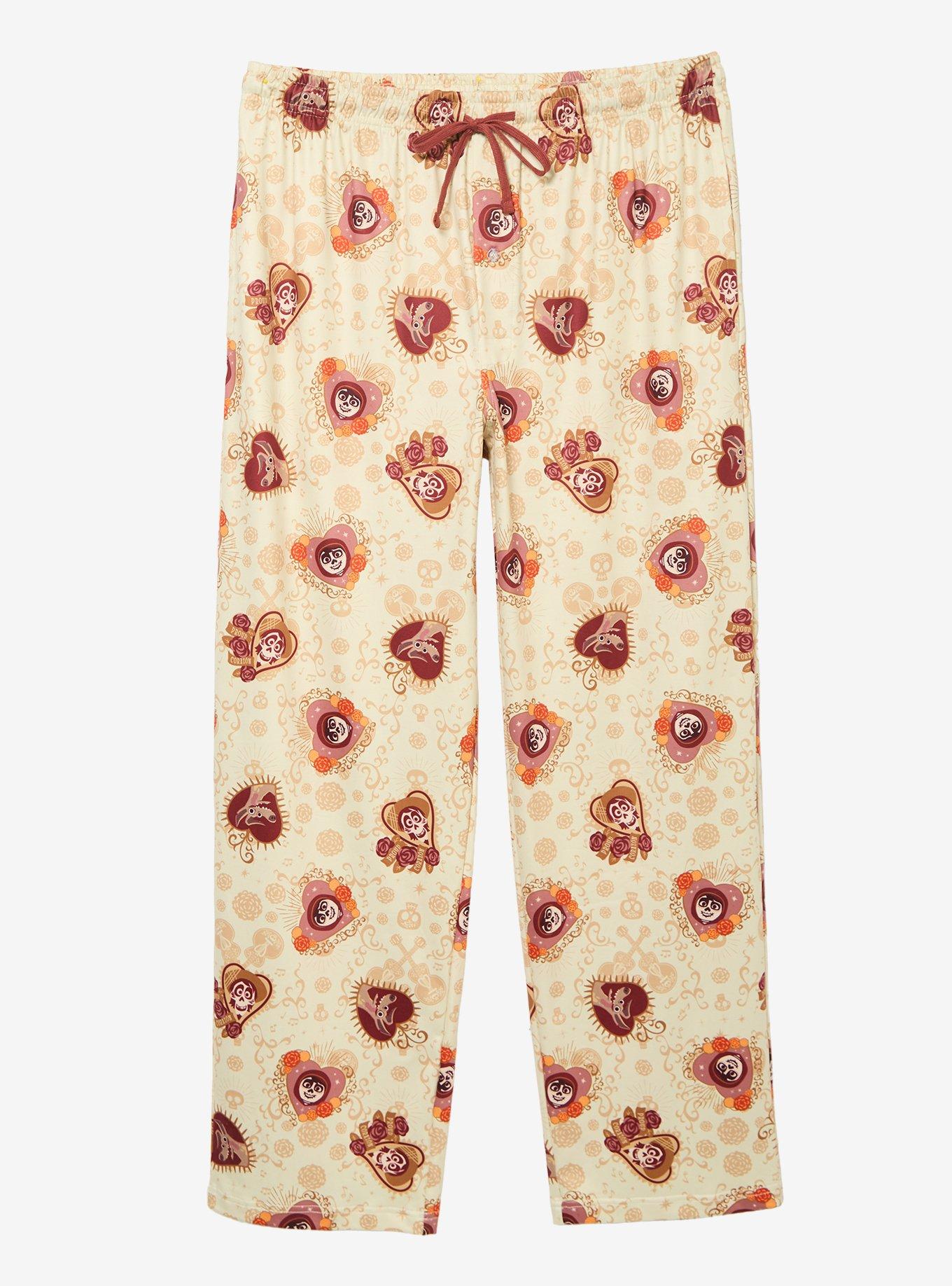 Disney Pixar Coco Character Hearts Allover Print Plus Size Sleep Pants - BoxLunch Exclusive