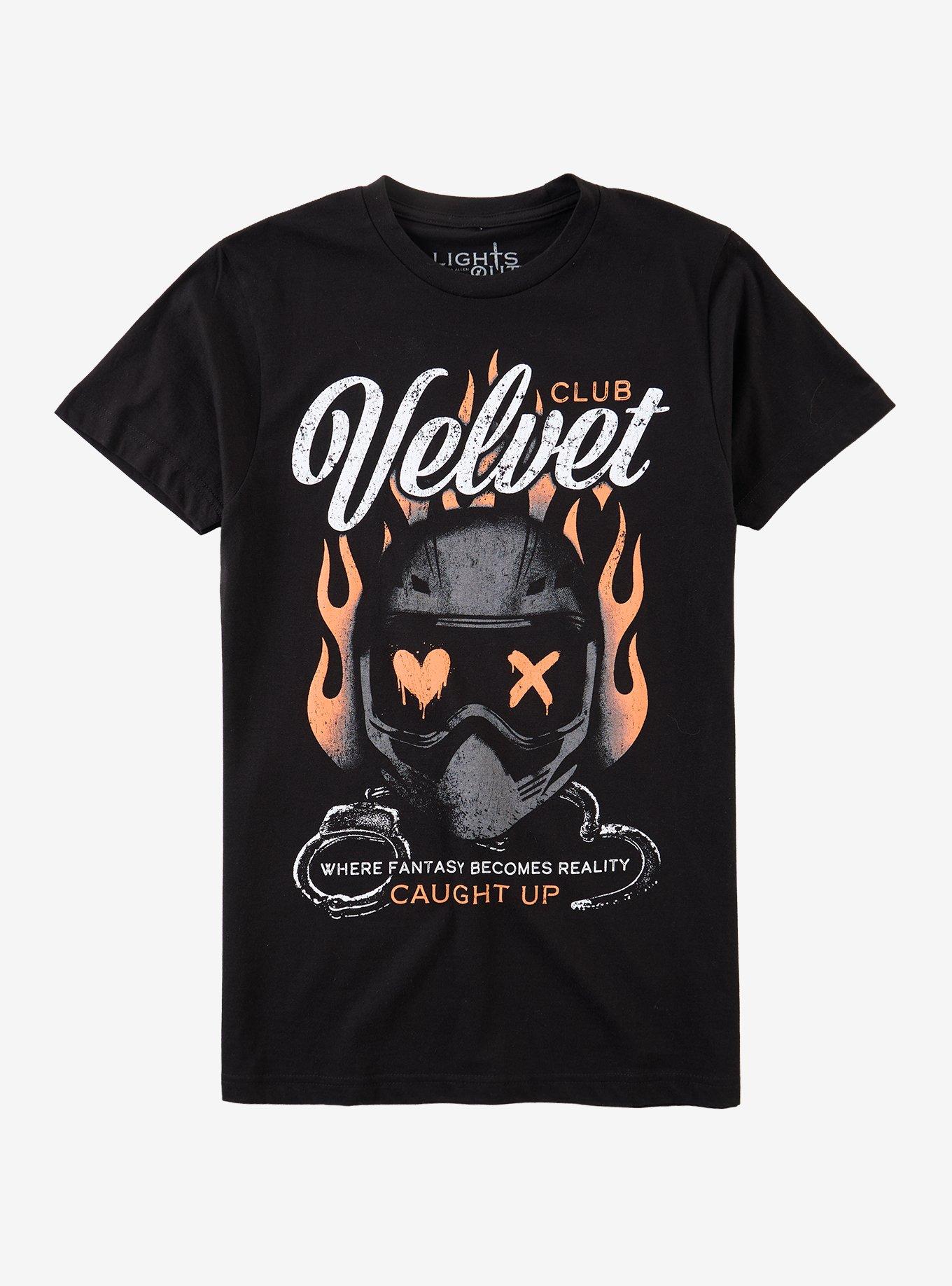 Lights Out Caught Up Club Velvet T-Shirt