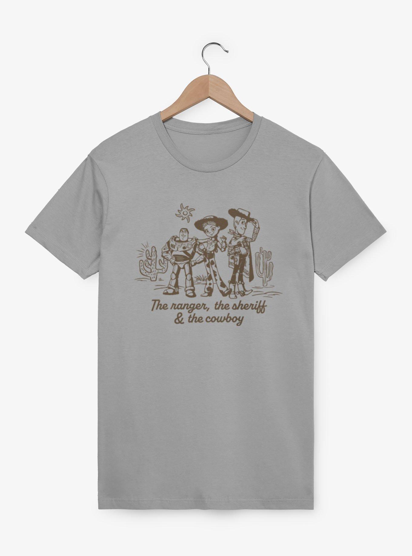 Disney Pixar Toy Story 5 The Ranger, The Sherrif & The Cowboy Buzz Jessie Woody T-Shirt, , hi-res