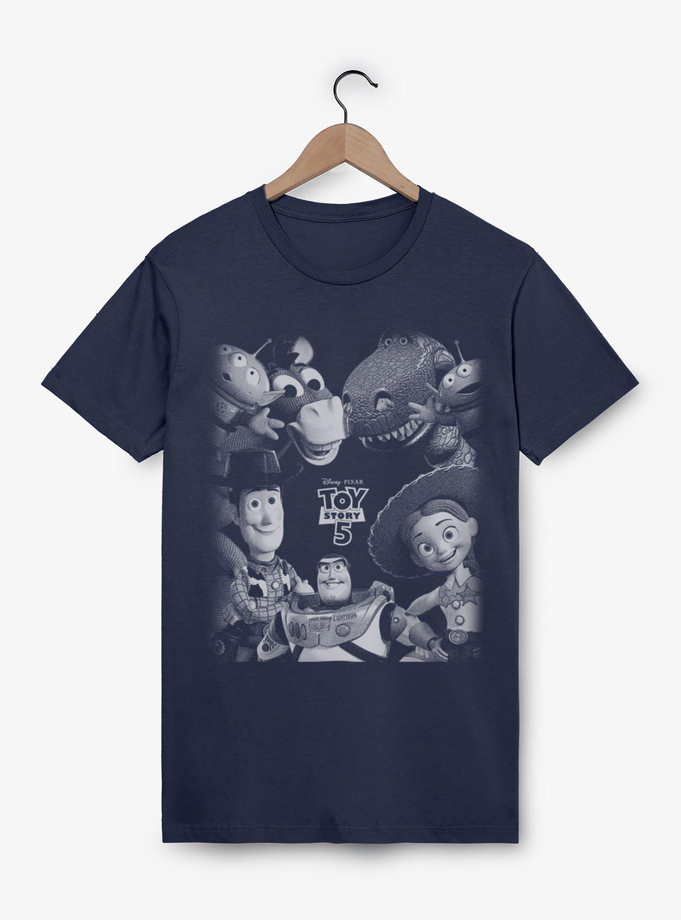 Disney Pixar Toy Story 5 Grayscale Group T-Shirt Her Universe Exclusive, , hi-res