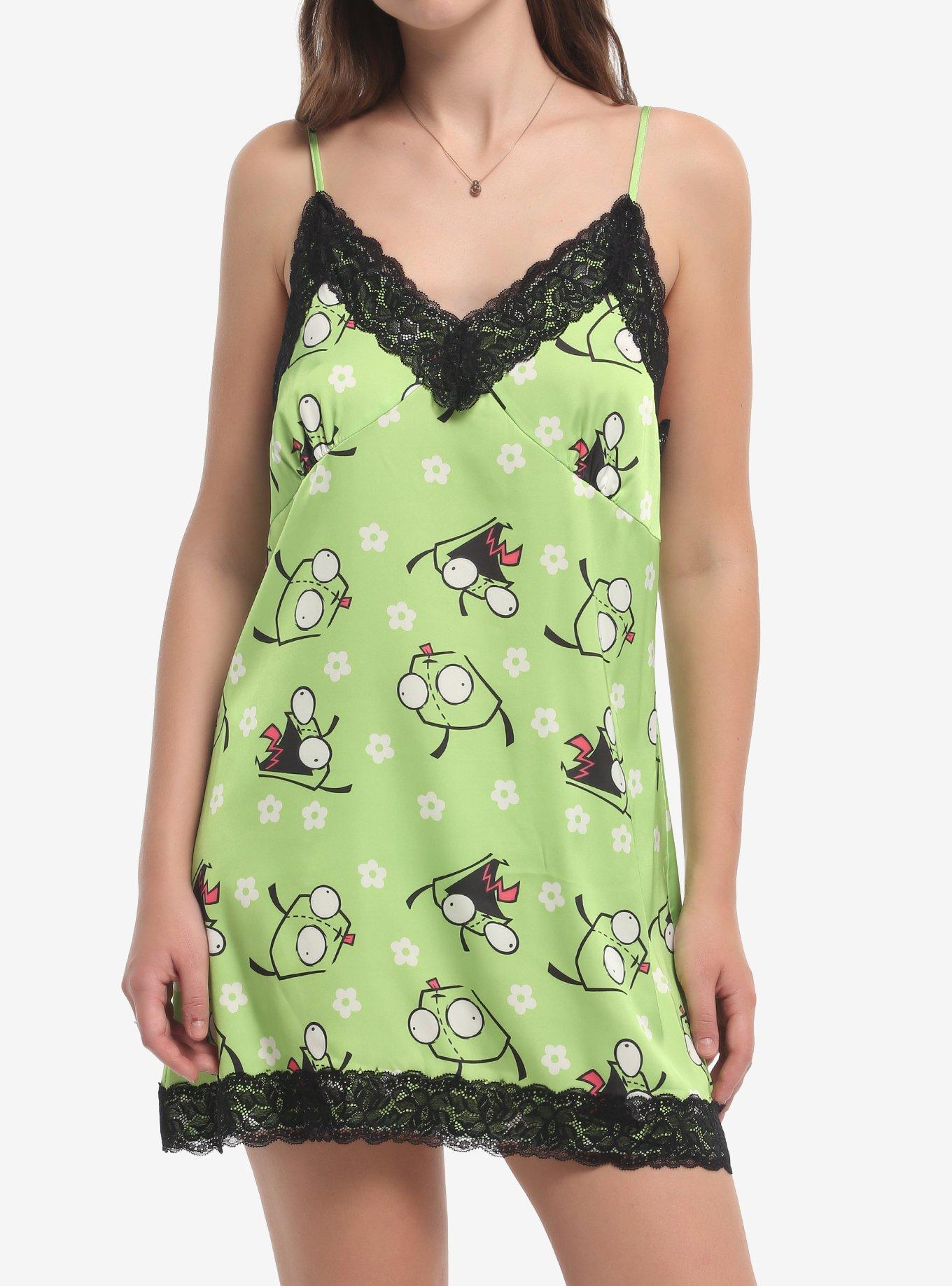 Invader Zim GIR Floral Slip Dress