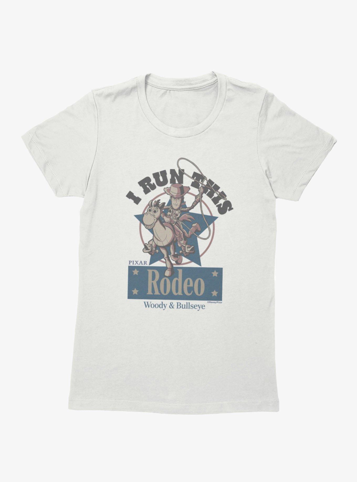 Disney Pixar Toy Story I Run This Rodeo Woody Bullseye Womens T-Shirt, , hi-res