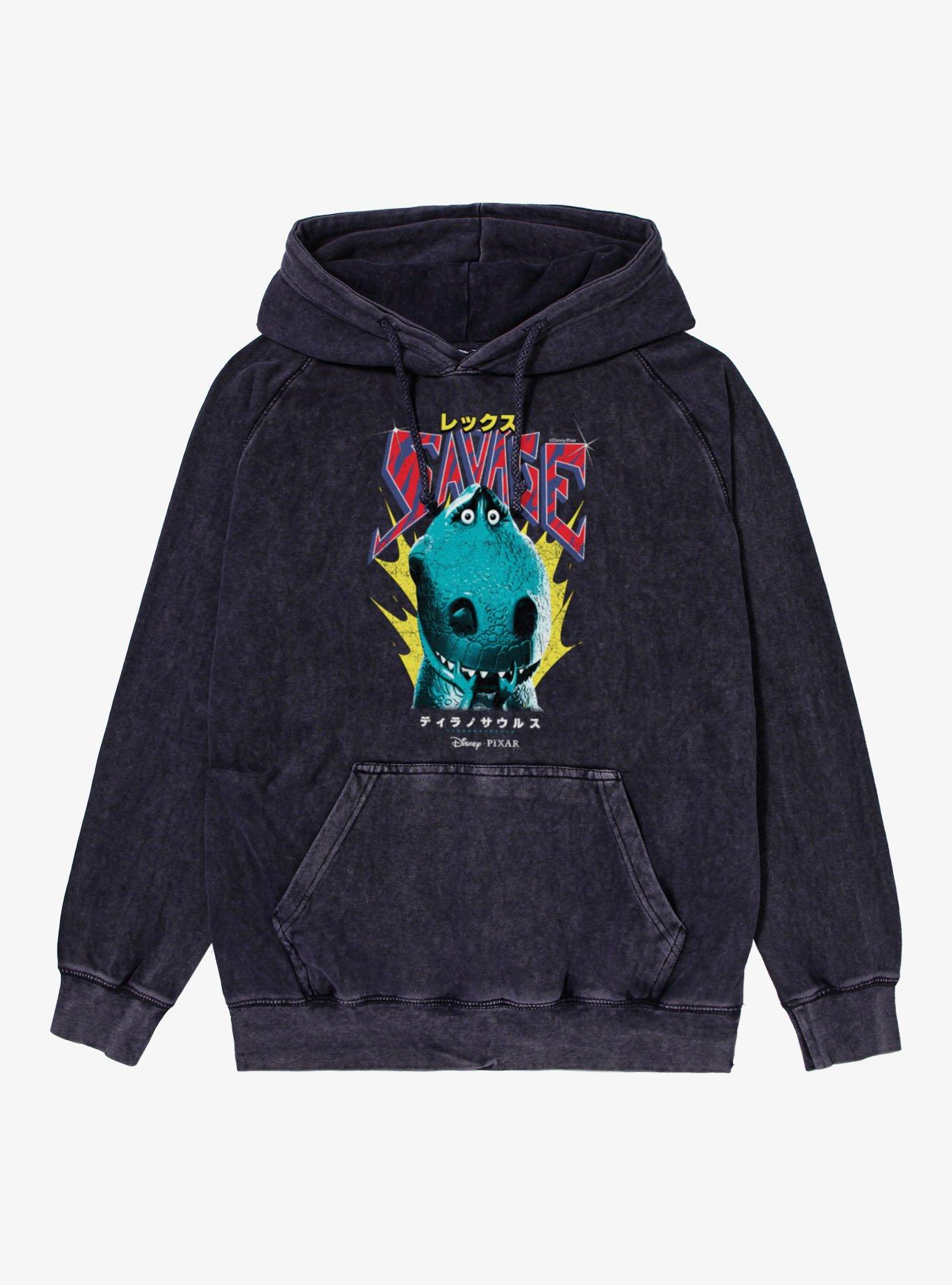 Disney Pixar Toy Story Savage Rex Kanji Mineral Wash Hoodie, , hi-res