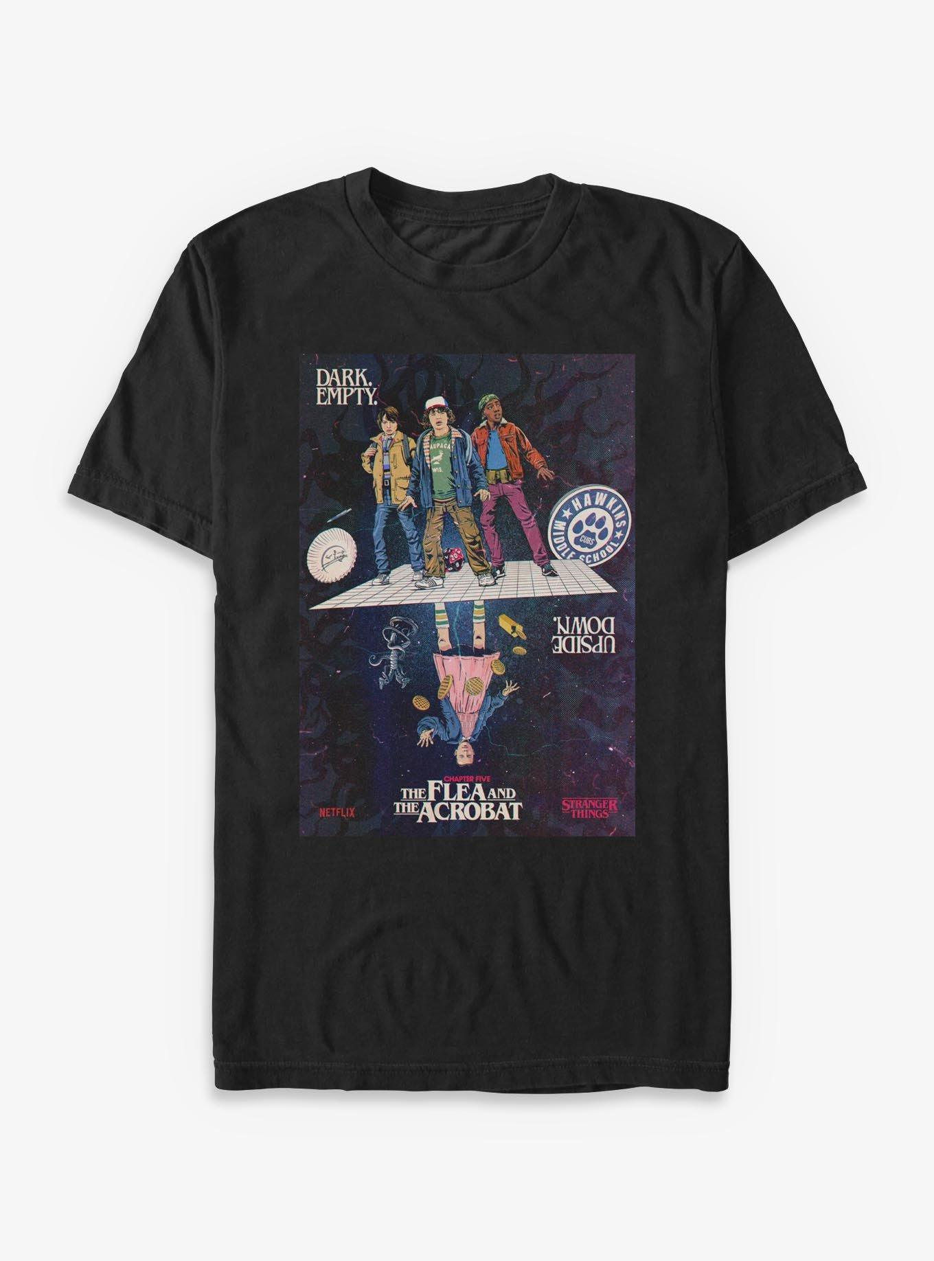 Stranger Things Dark Empty And Upside Down T-Shirt