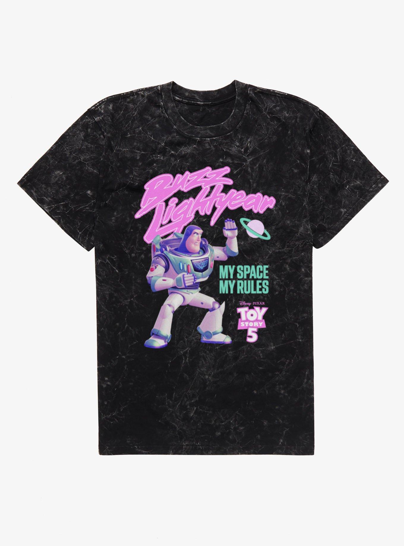 Disney Pixar Toy Story 5 Buzz Lightyear My Space My Rules Mineral Wash T-Shirt, , hi-res