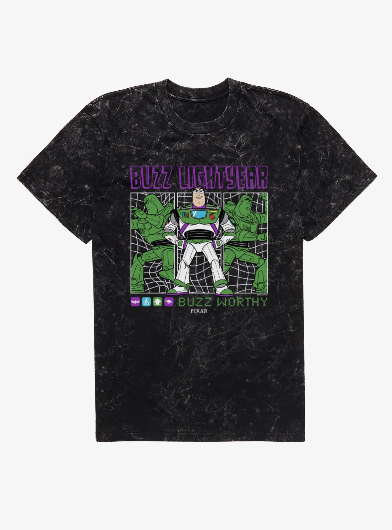 Disney Pixar Toy Story 5 Buzz Worthy Buzz Lightyear Panels Mineral Wash T-Shirt, , hi-res