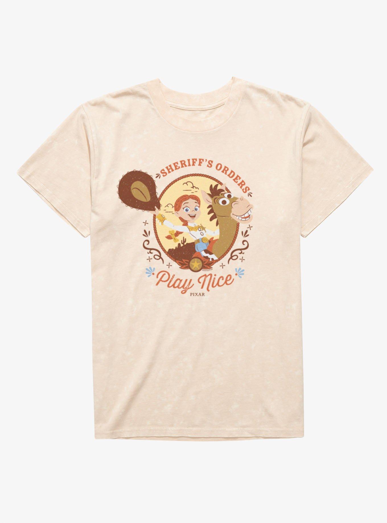 Disney Pixar Toy Story 5 Jessie Sheriff's Orders Play Nice Mineral Wash T-Shirt, , hi-res