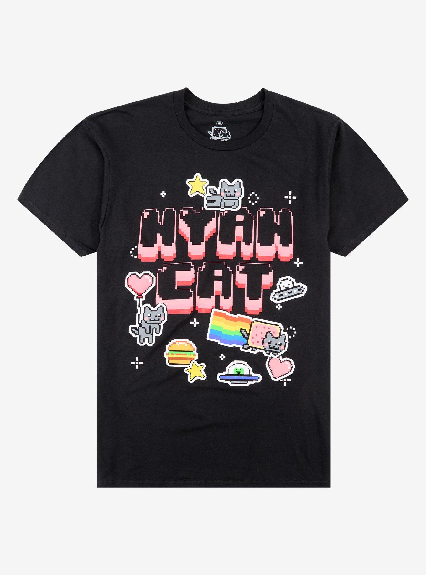 Nyan Cat Icons T-Shirt, , hi-res