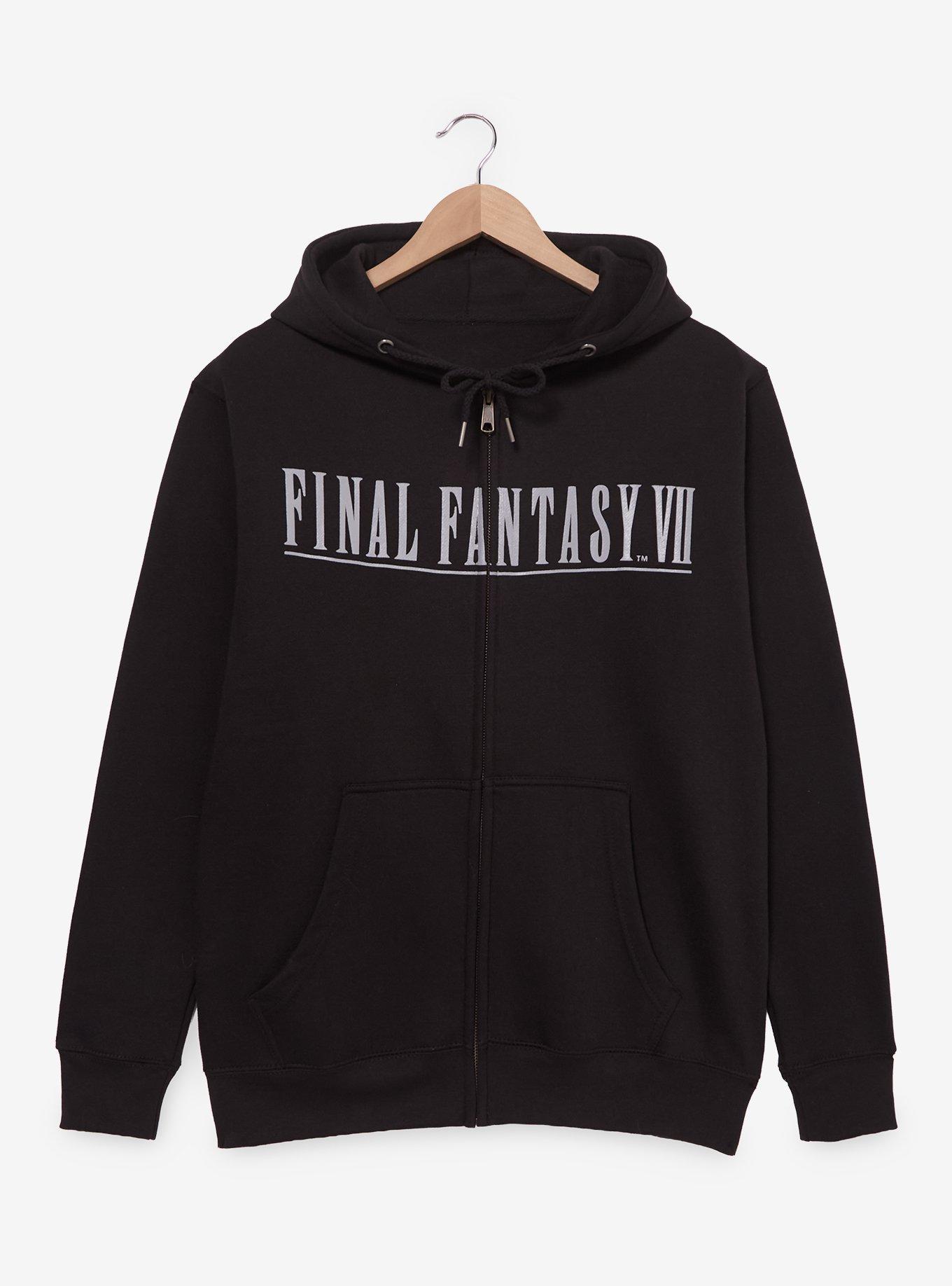 FINAL FANTASY VII Cloud Quote Zippered Hoodie - BoxLunch Exclusive