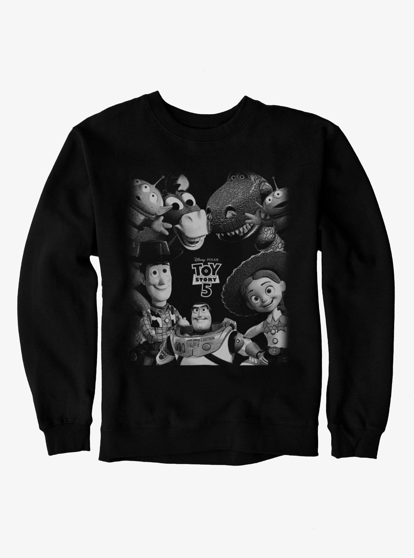 Disney Pixar Toy Story 5 Grayscale Group Sweatshirt Her Universe Exclusive, , hi-res