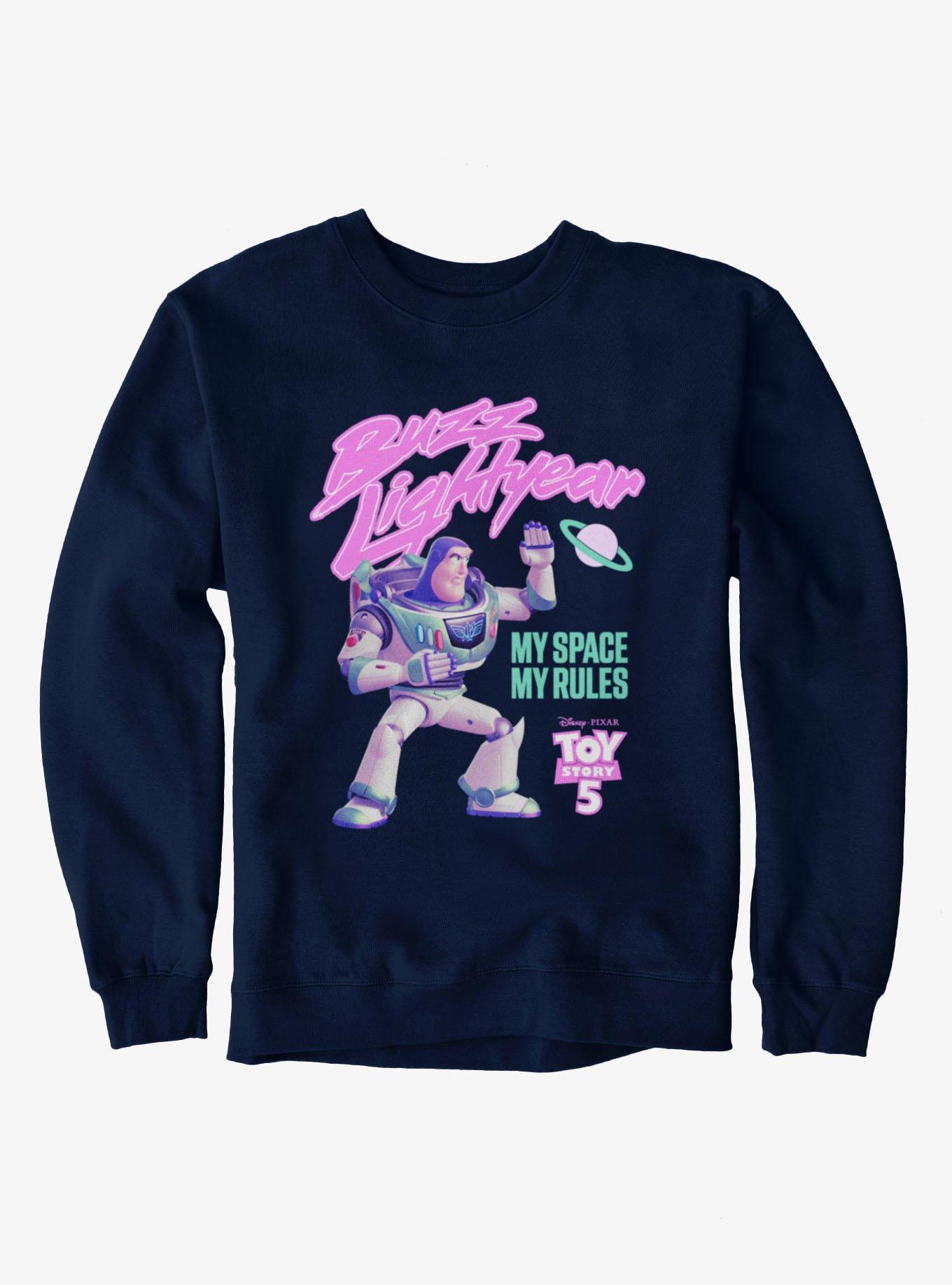 Disney Pixar Toy Story 5 Buzz Lightyear My Space My Rules Sweatshirt, , hi-res