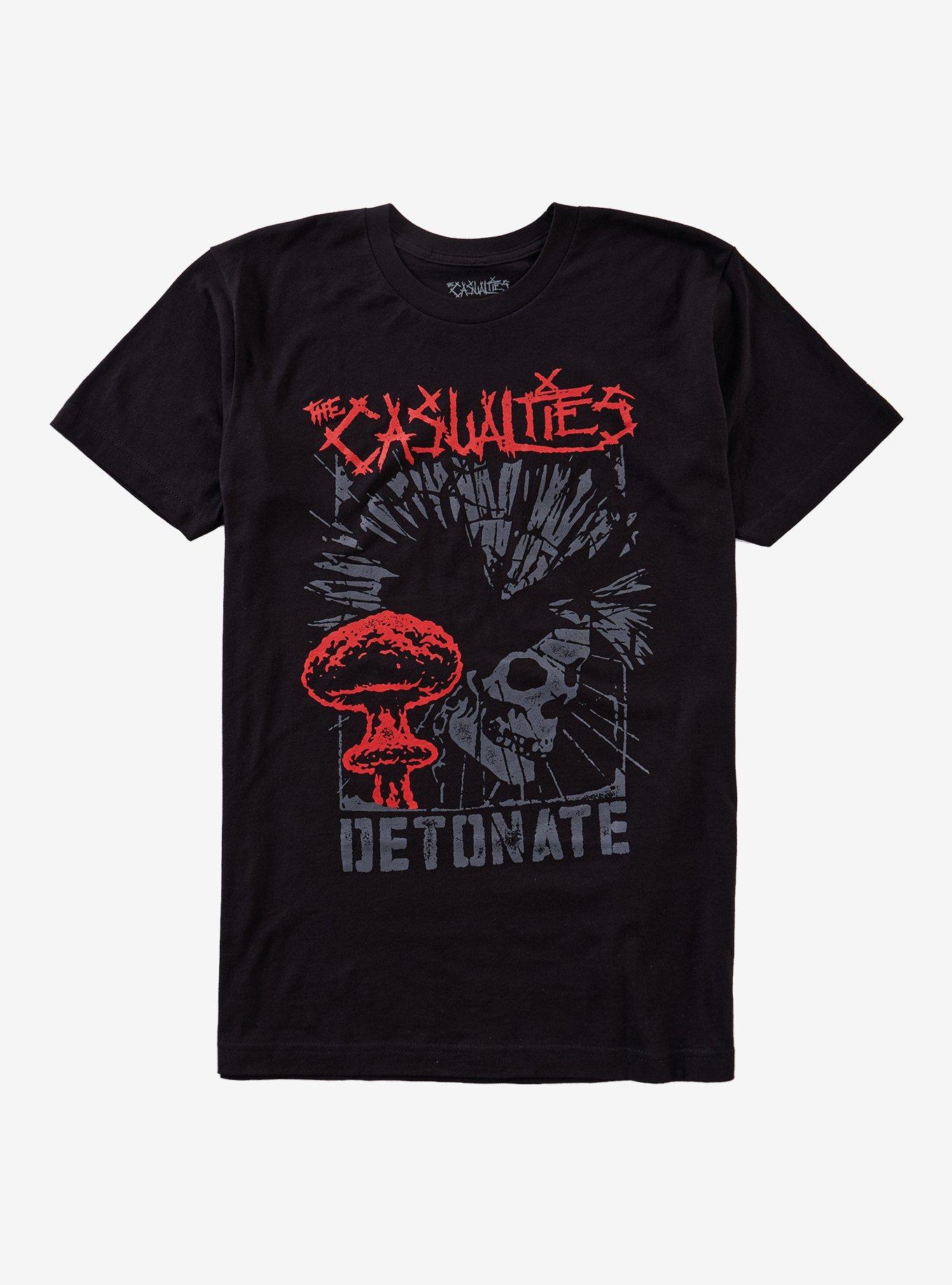 The Casualties Detonate Skull T-Shirt, , hi-res