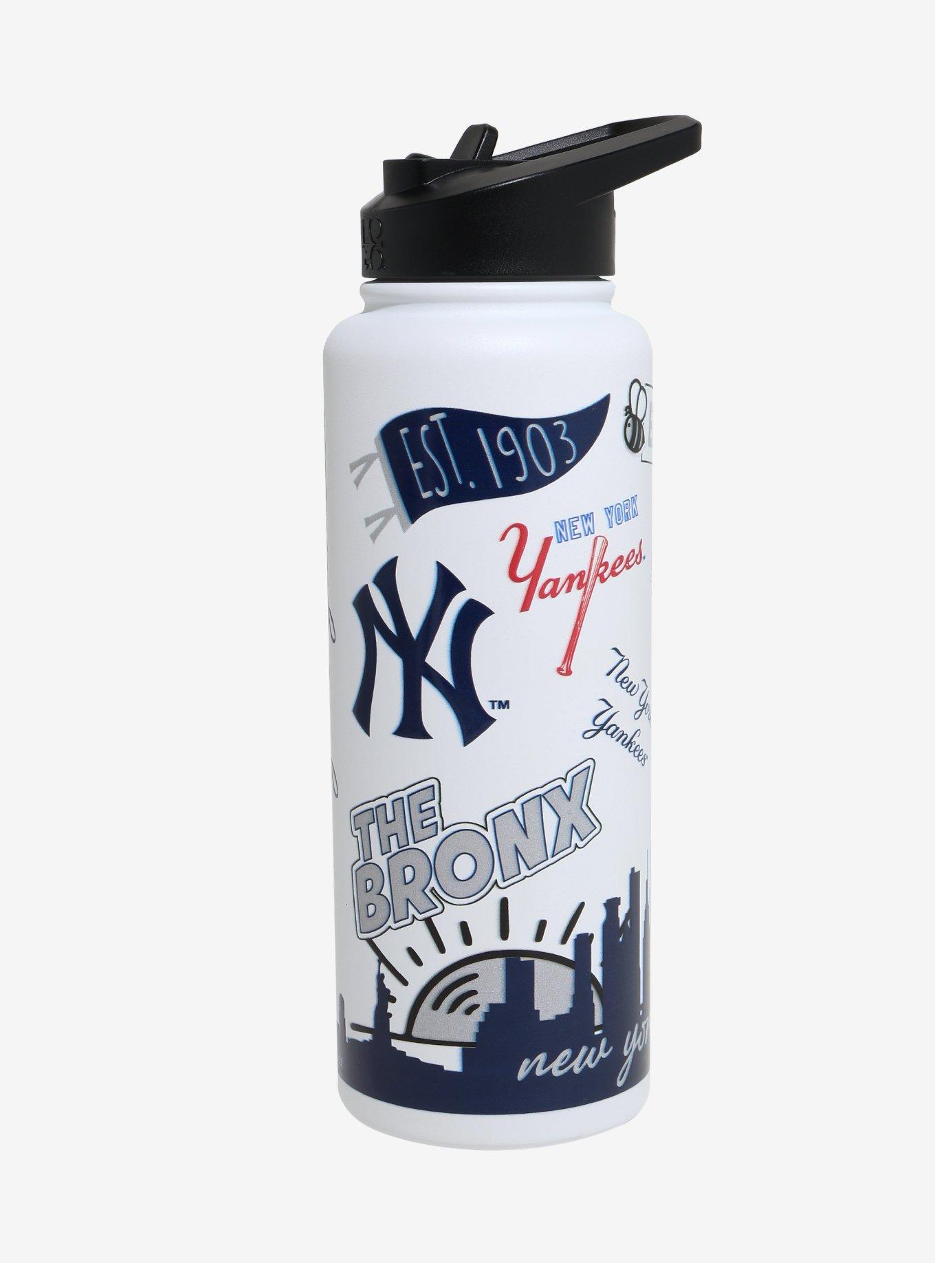 New York Yankees Sticker Water Bottle, , hi-res