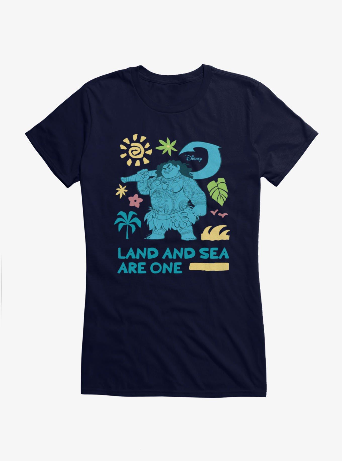 Disney Moana Land And Sea Are One Maui Girls T-Shirt, , hi-res