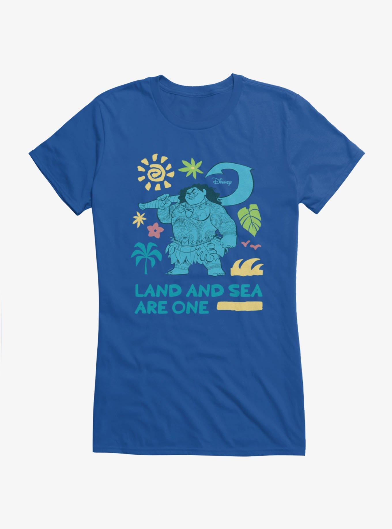 Disney Moana Land And Sea Are One Maui Girls T-Shirt, , hi-res