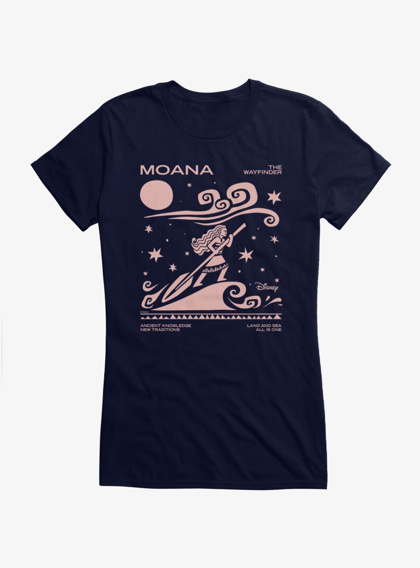 Disney Moana The Wayfinder Pink Silhouette Girls T-Shirt, , hi-res