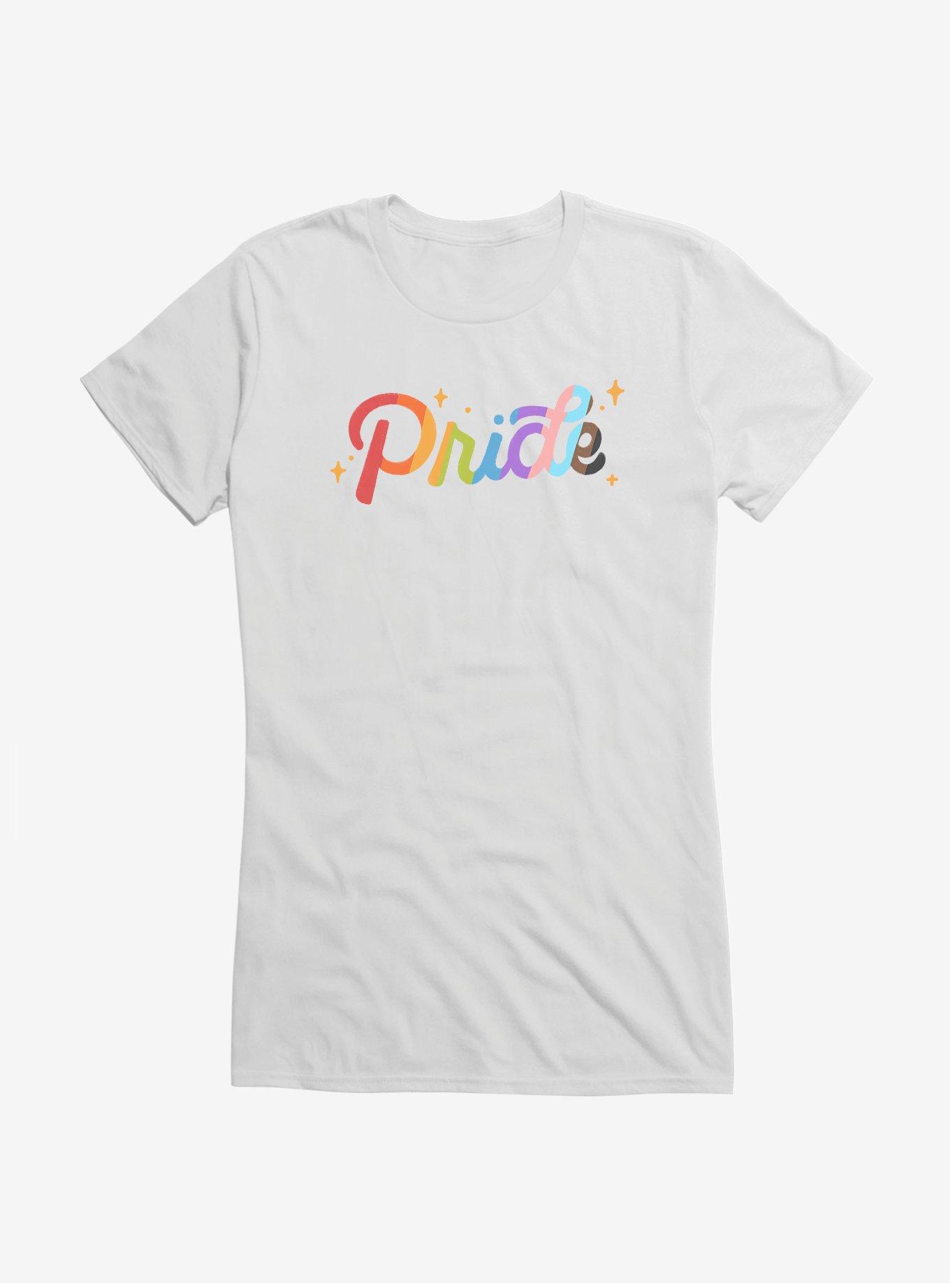 Pride In Cursive Girls T-Shirt, , hi-res