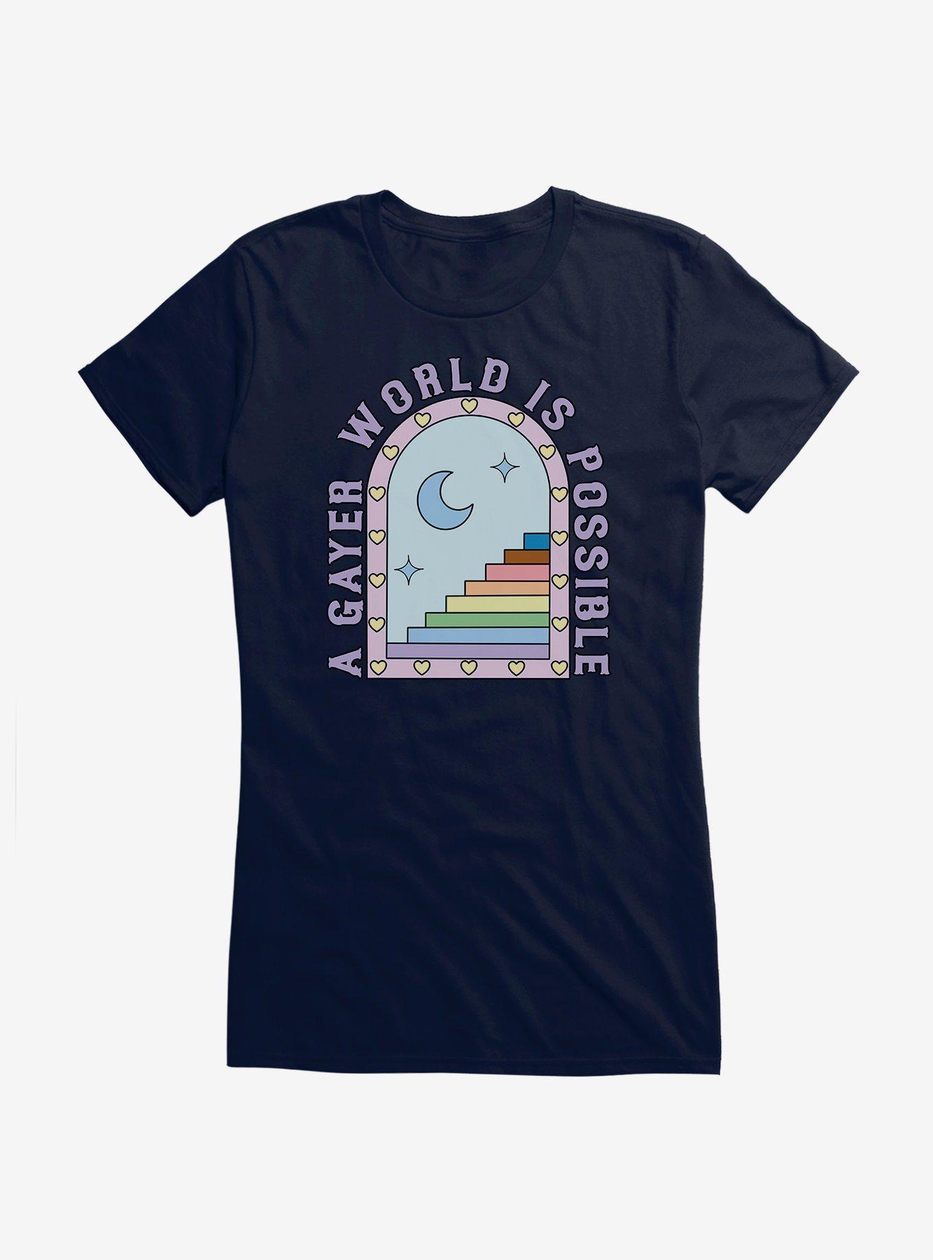 A Gayer World is Possible Girls T-Shirt, , hi-res