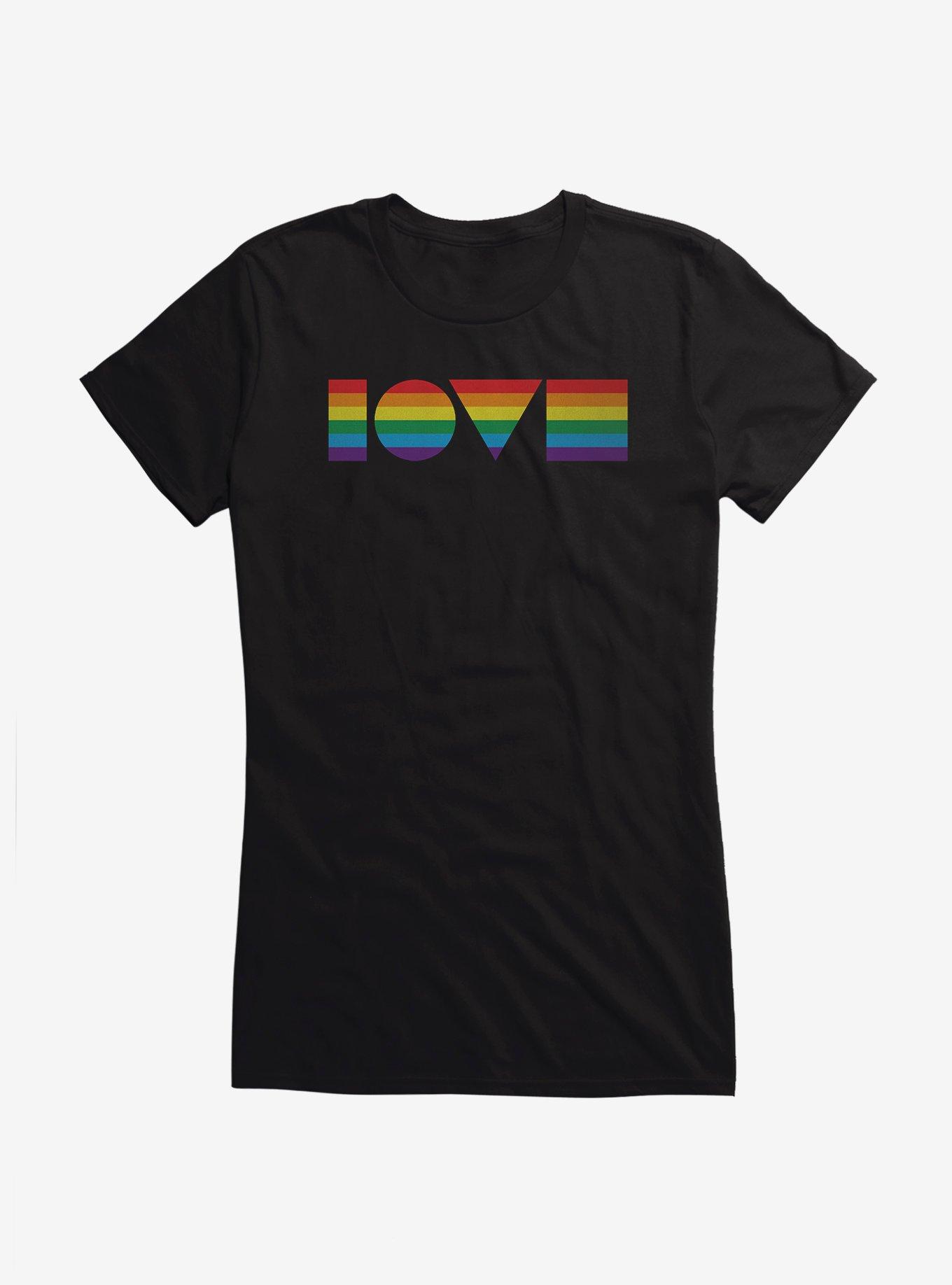 Geometric Love Pride Girls T-Shirt, , hi-res