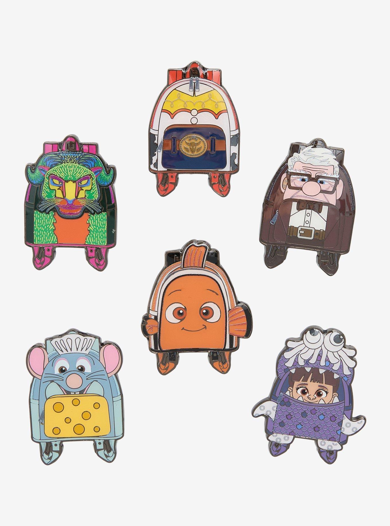 Loungefly Disney Pixar Characters Mini Backpack Blind Box Enamel Pin - BoxLunch Exclusive
