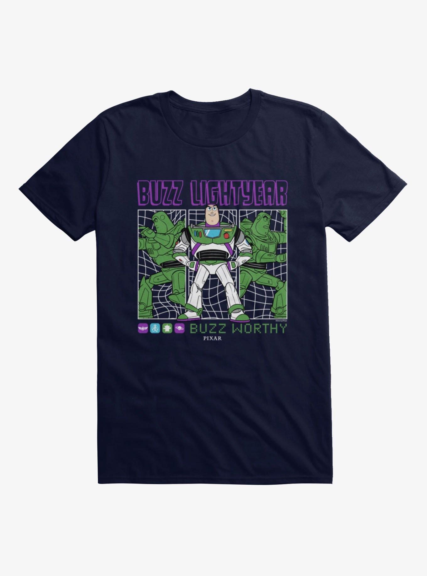 Disney Pixar Toy Story 5 Movie Buzz Lightyear Buzz Worthy Grid T-Shirt, , hi-res