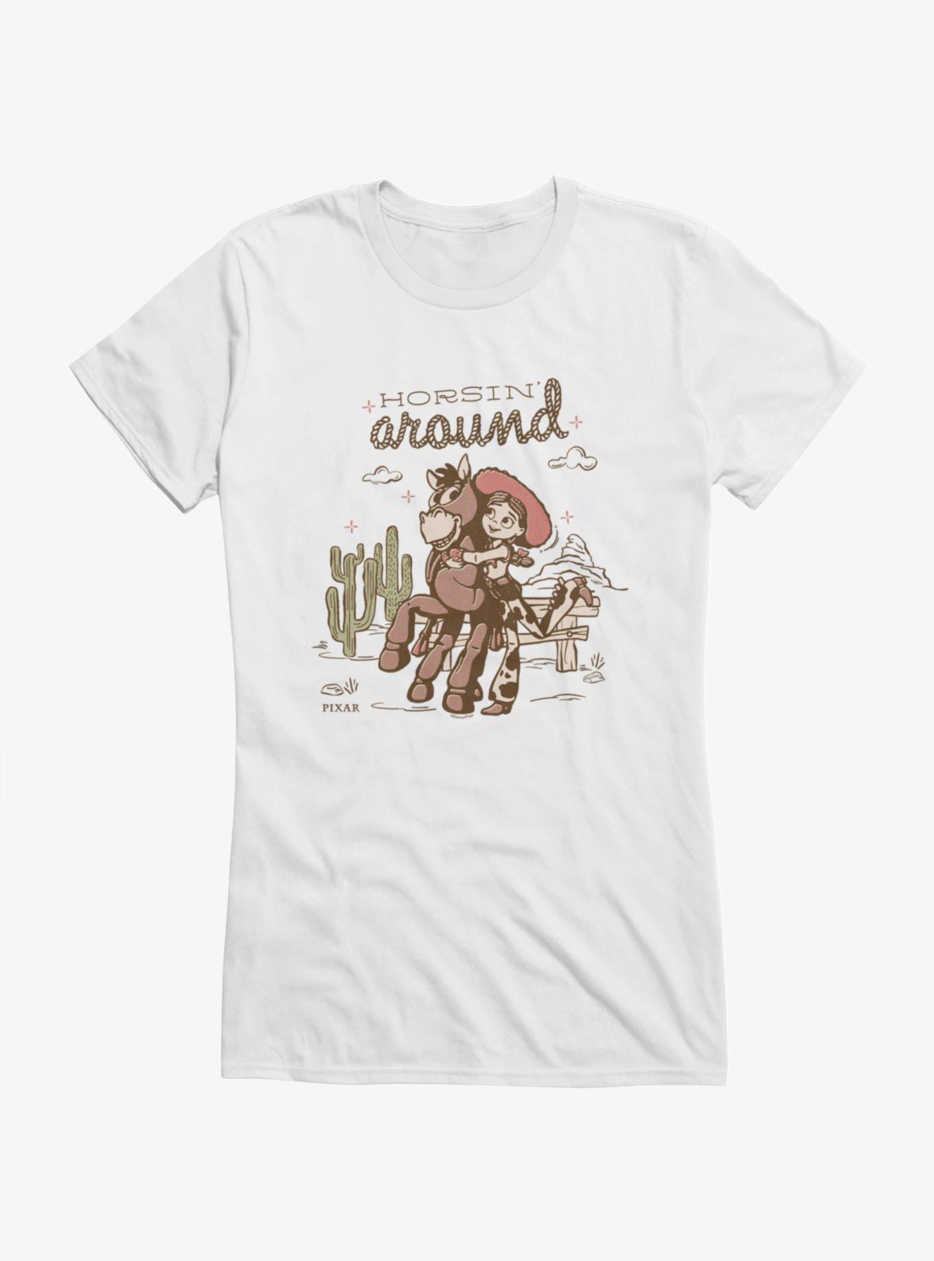 Disney Pixar Toy Story 5 Movie Horsing Around Hug Jessie Bullseye Girls T-Shirt , , hi-res