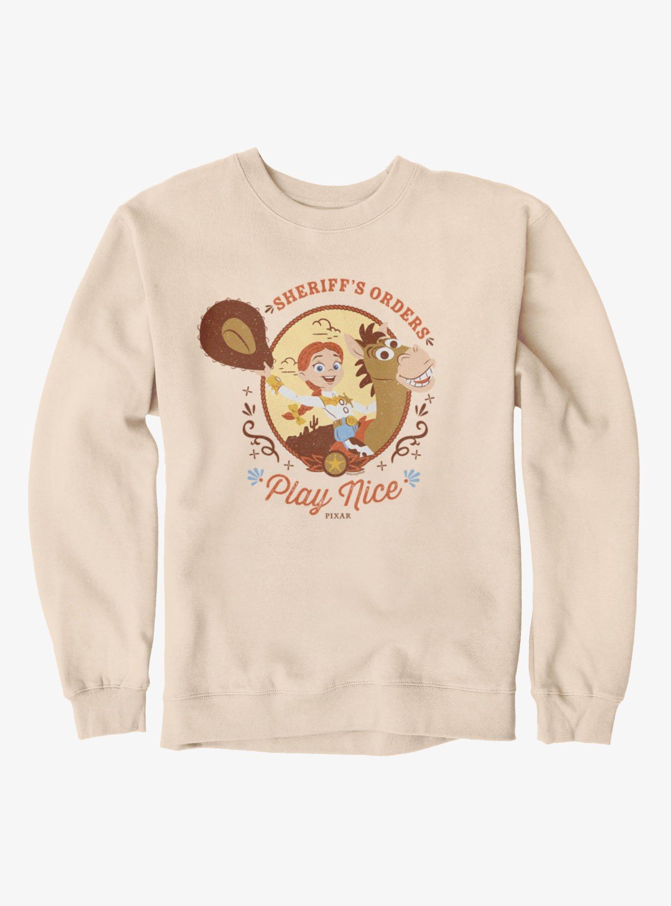 Disney Pixar Toy Story 5 Movie Play Nice Sherrif Jessie Orders Sweatshirt , , hi-res