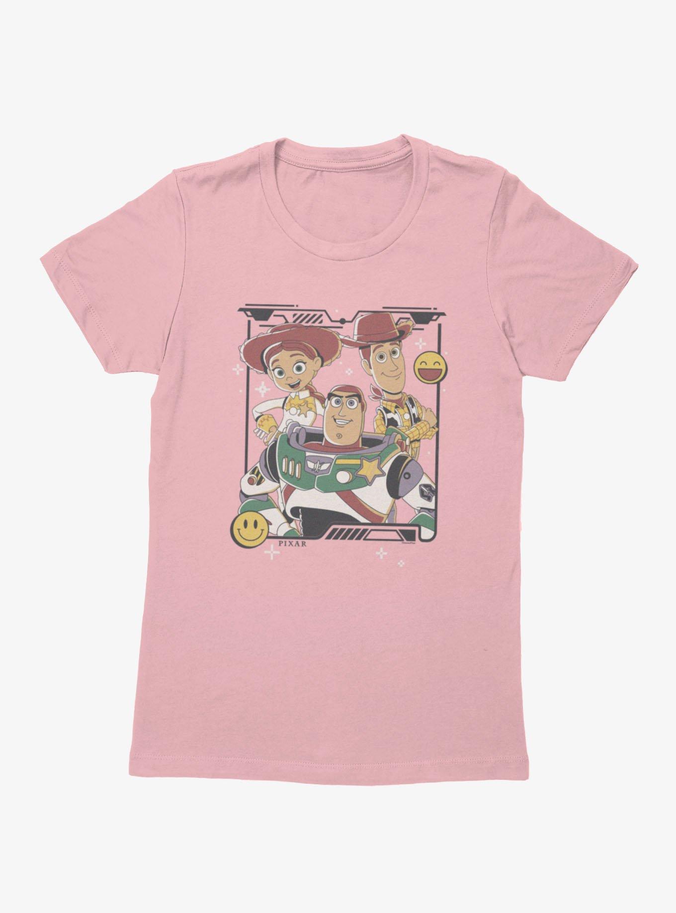 Disney Pixar Toy Story 5 Best Smile Emojis Buzz Woody Jessie Womens T-Shirt, , hi-res
