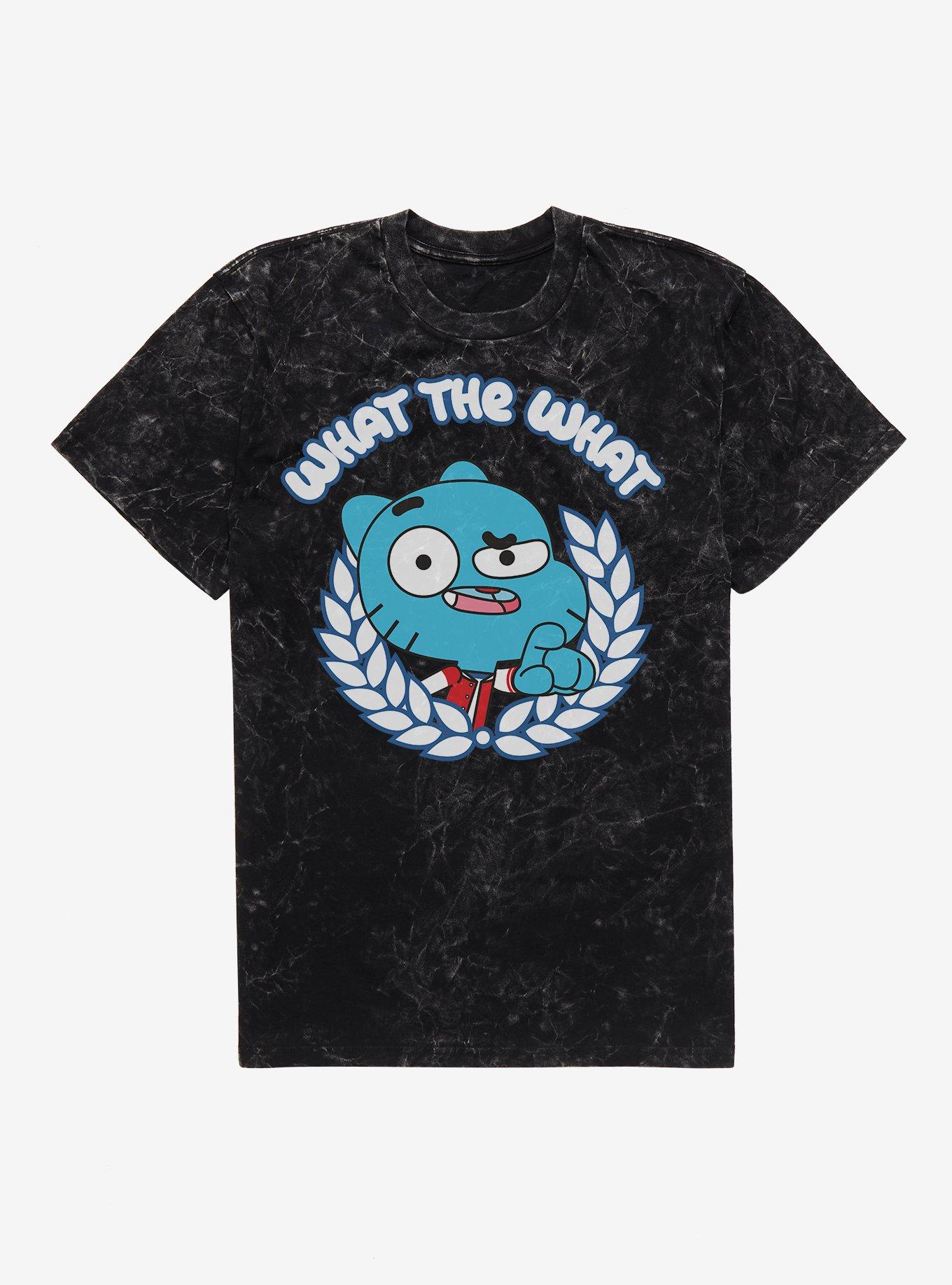 The Amazing World Of Gumball What The What Mineral Wash T-Shirt